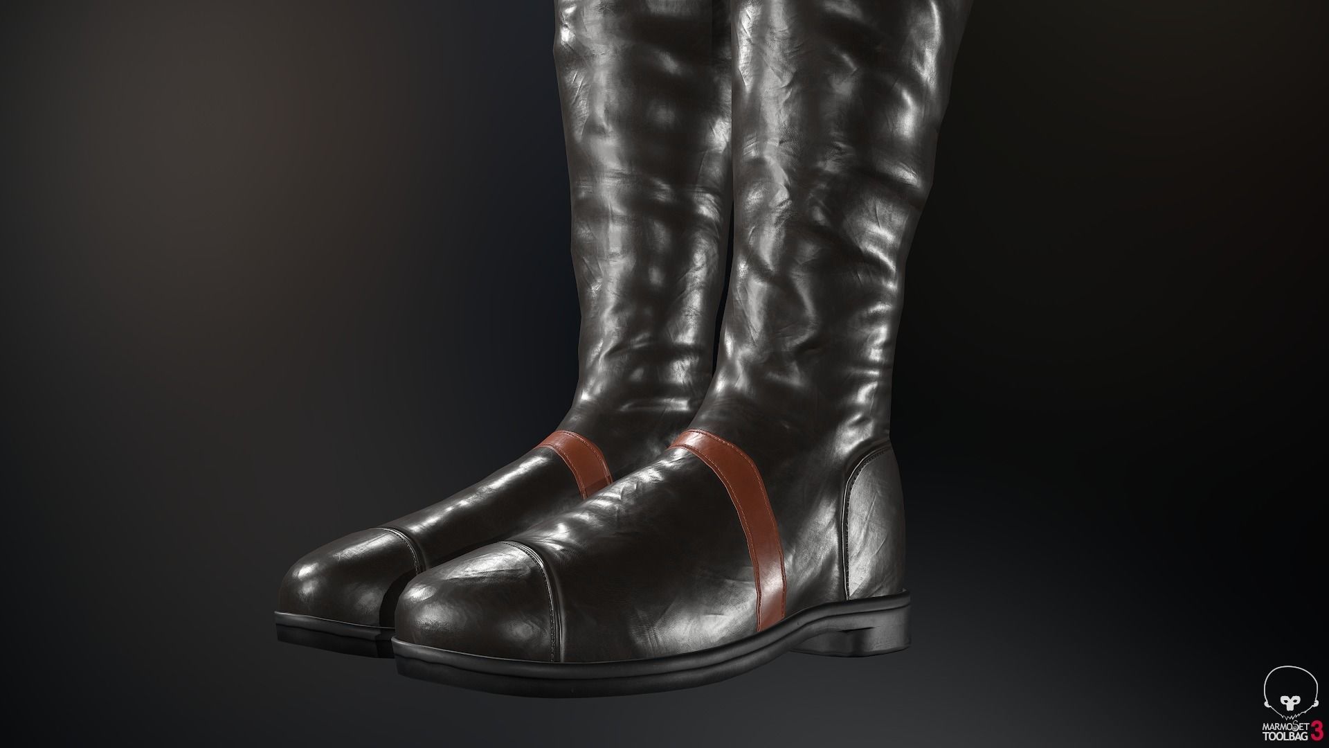 Male Assassin Outfit 2 Low-poly 3D model_68