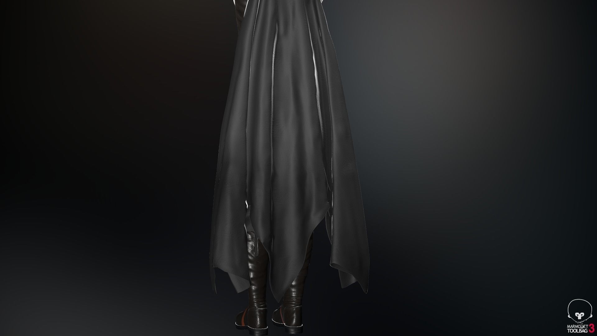 Male Assassin Outfit 2 Low-poly 3D model_48