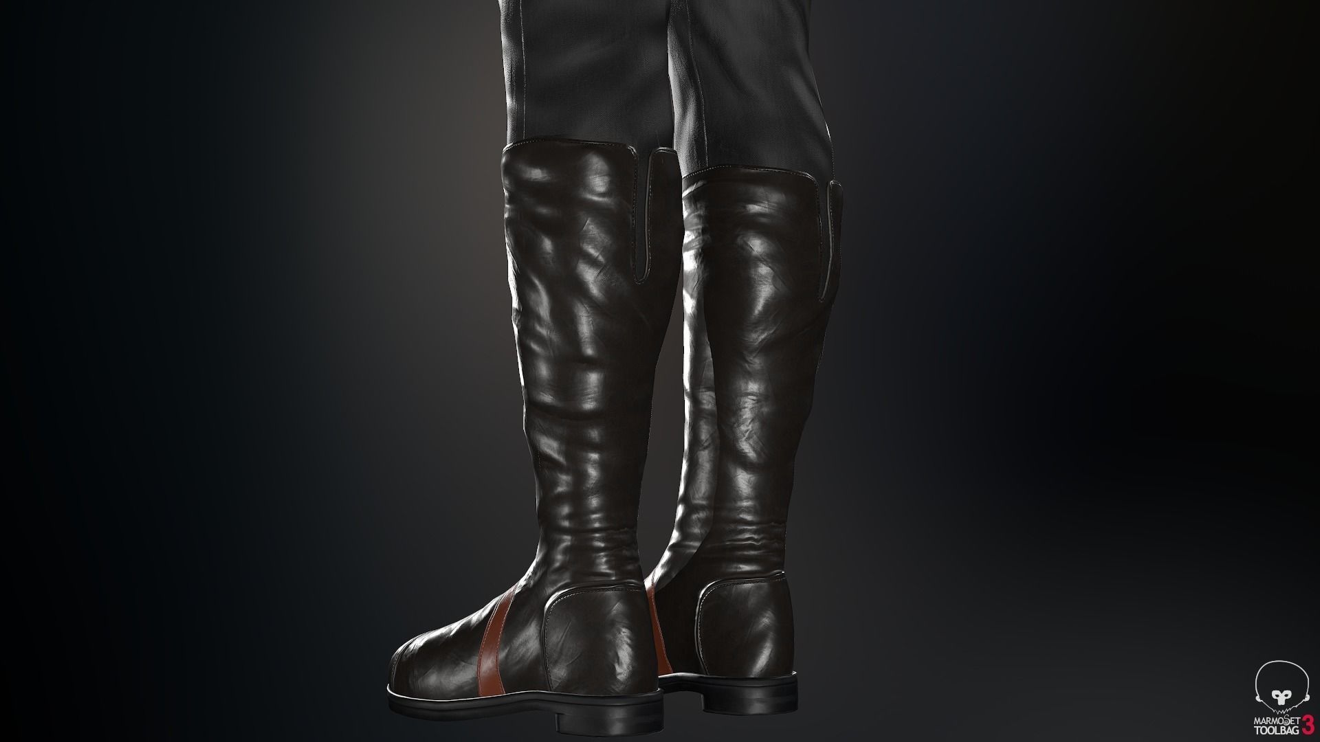 Male Assassin Outfit 2 Low-poly 3D model_69