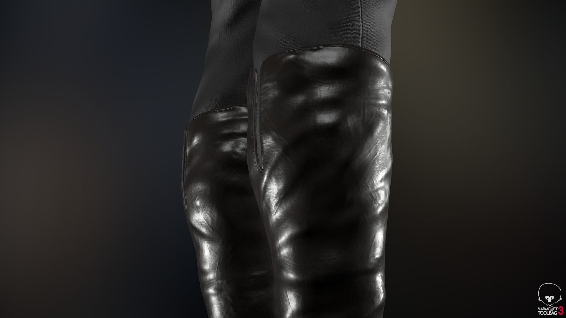 Male Assassin Outfit 2 Low-poly 3D model_56