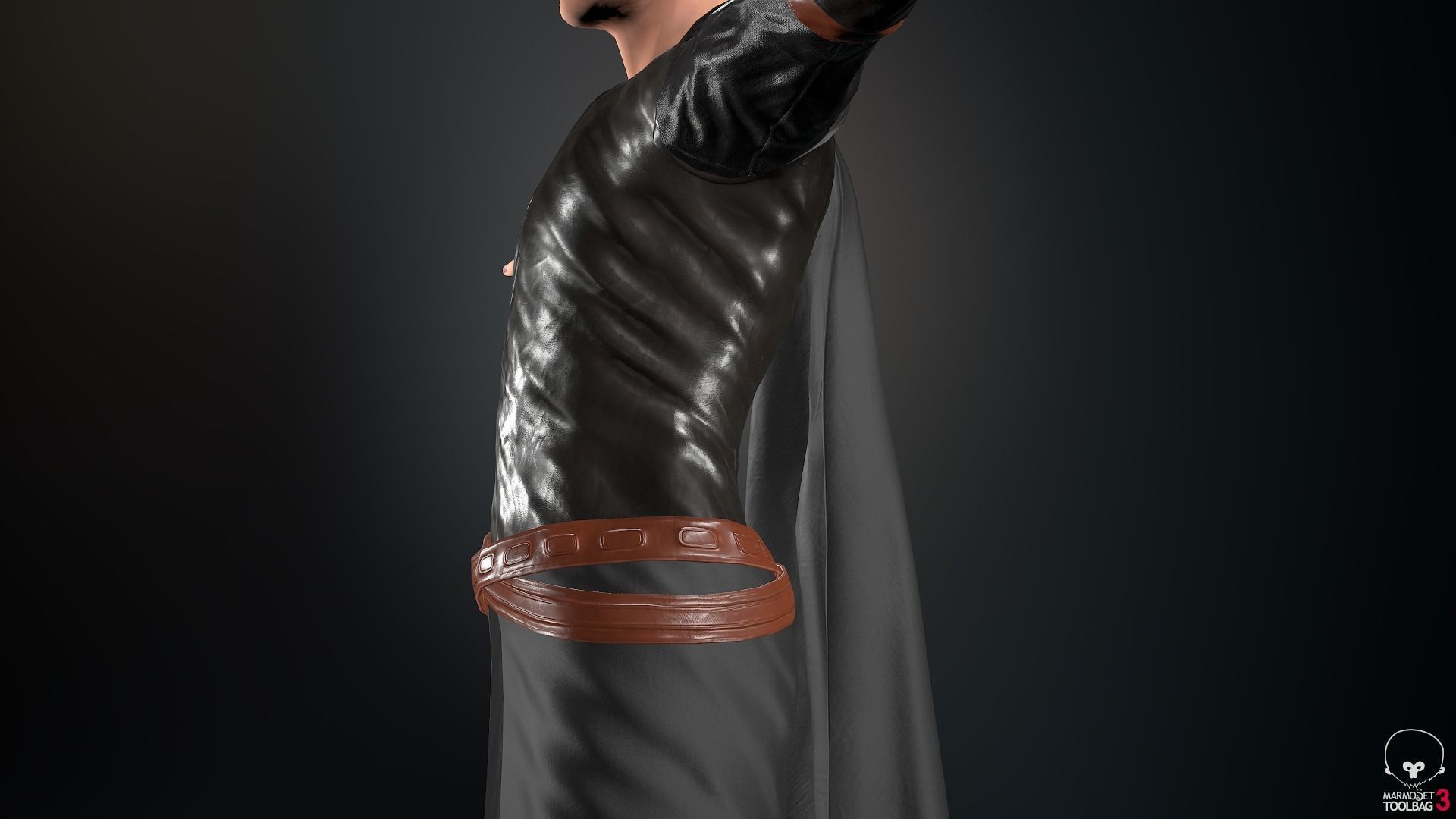 Male Assassin Outfit 2 Low-poly 3D model_41