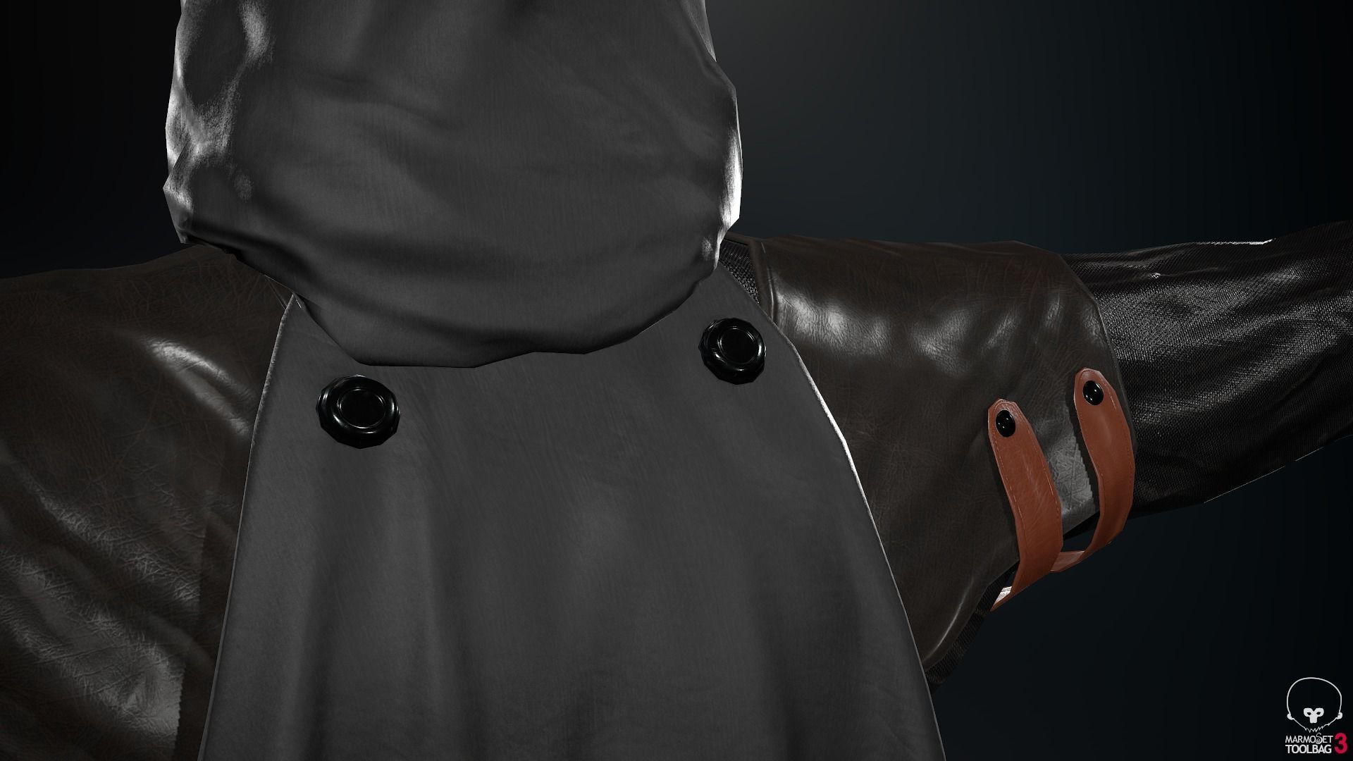 Male Assassin Outfit 2 Low-poly 3D model_46