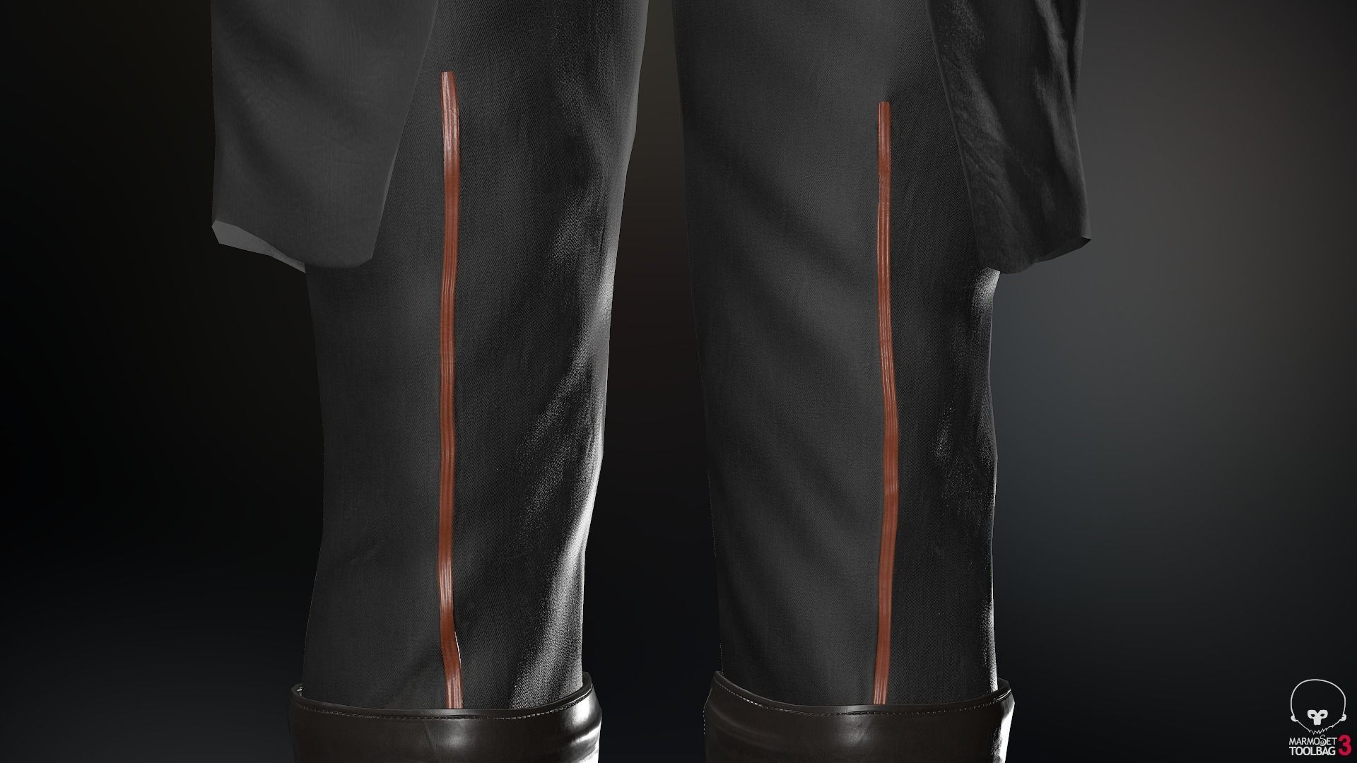 Male Assassin Outfit 2 Low-poly 3D model_58