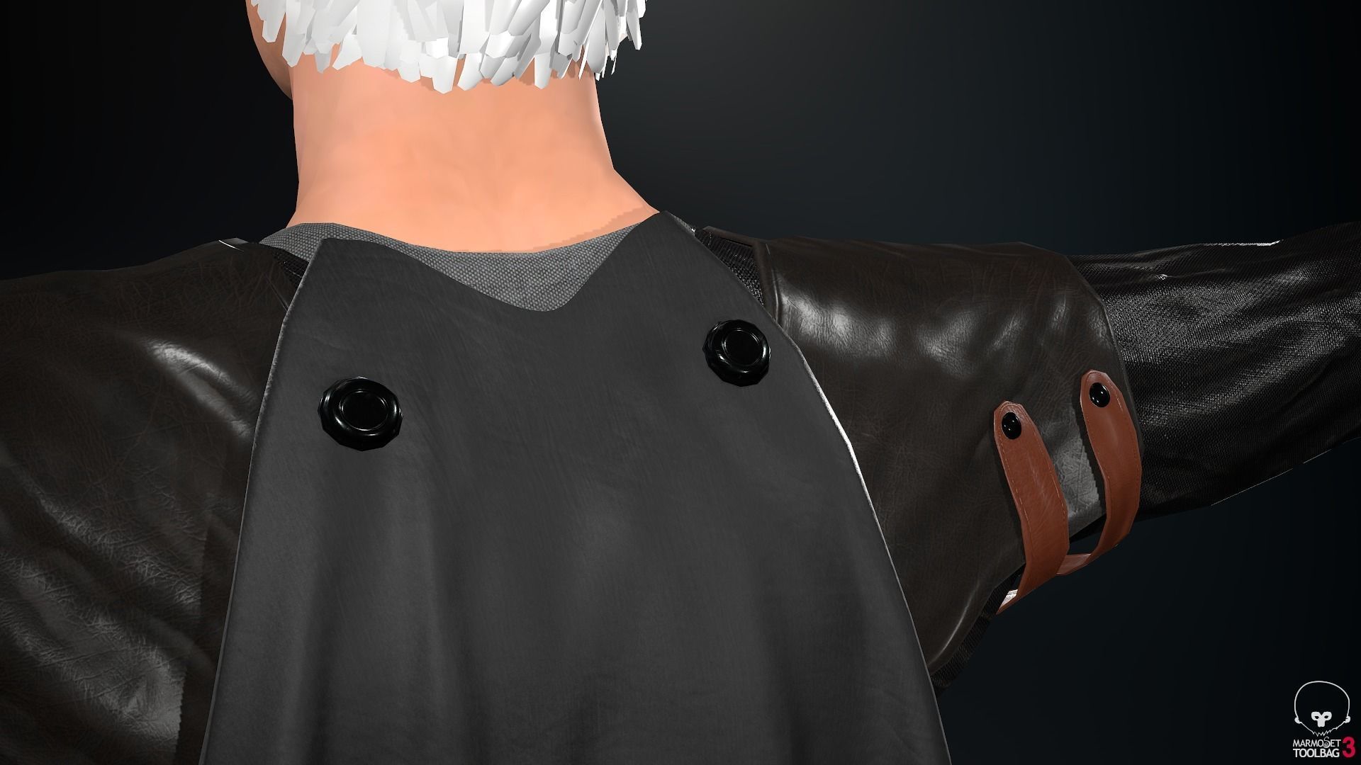 Male Assassin Outfit 2 Low-poly 3D model_45