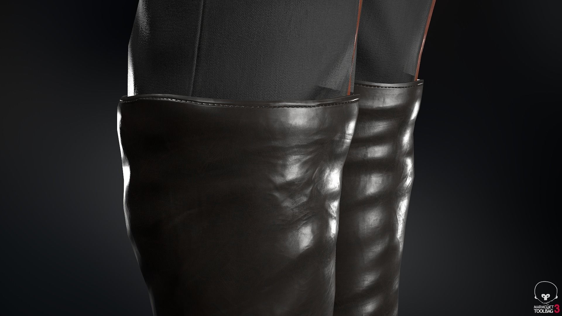 Male Assassin Outfit 2 Low-poly 3D model_62