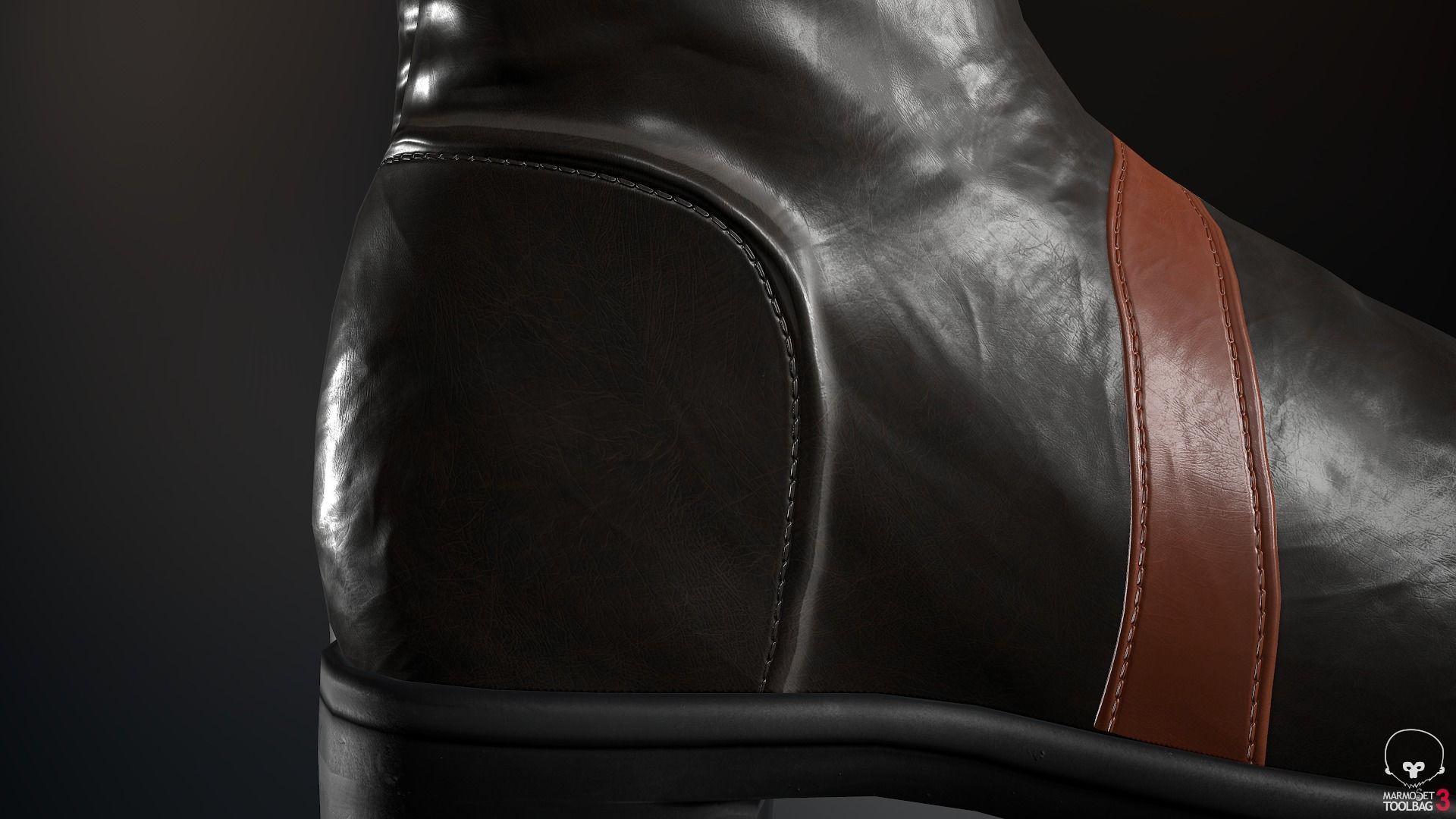 Male Assassin Outfit 2 Low-poly 3D model_67