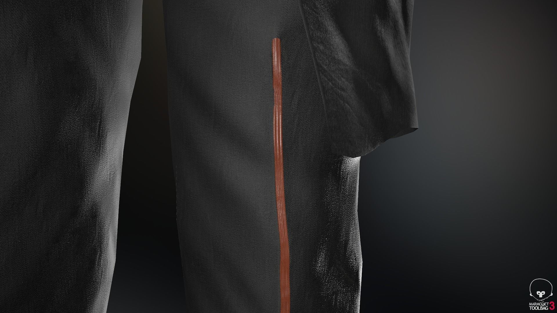 Male Assassin Outfit 2 Low-poly 3D model_59