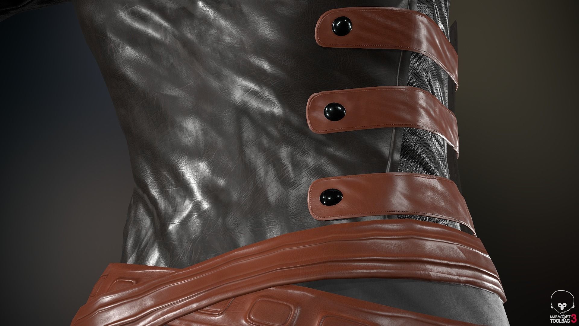 Male Assassin Outfit 2 Low-poly 3D model_51