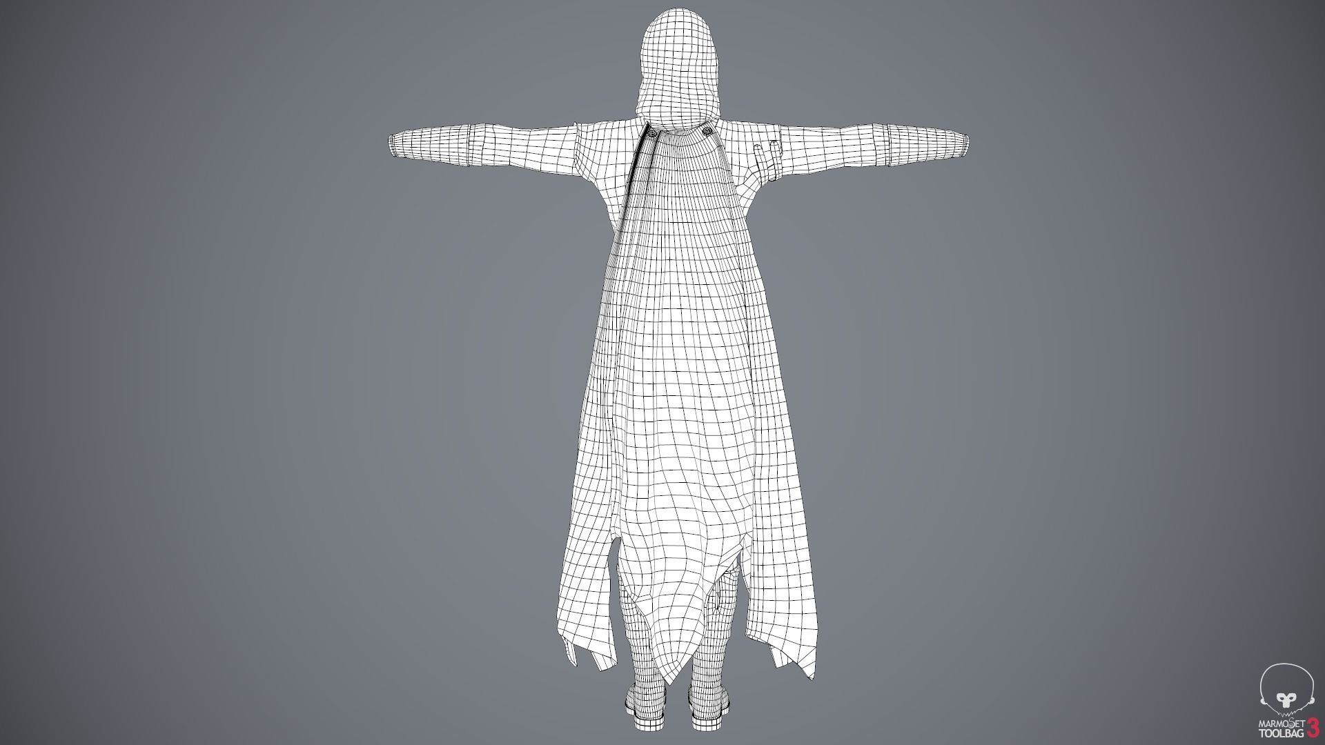 Male Assassin Outfit 2 Low-poly 3D model_76