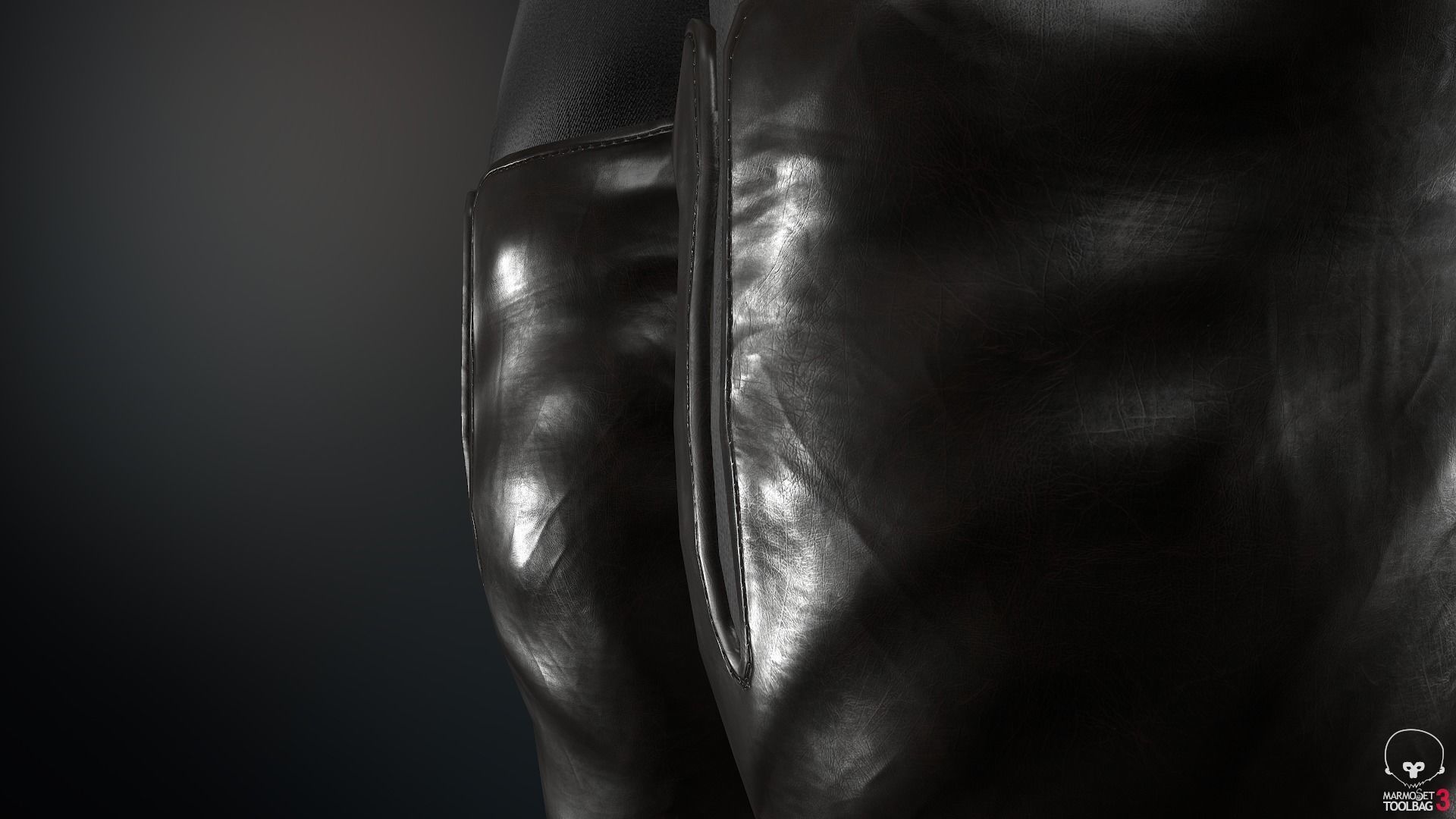 Male Assassin Outfit 2 Low-poly 3D model_61