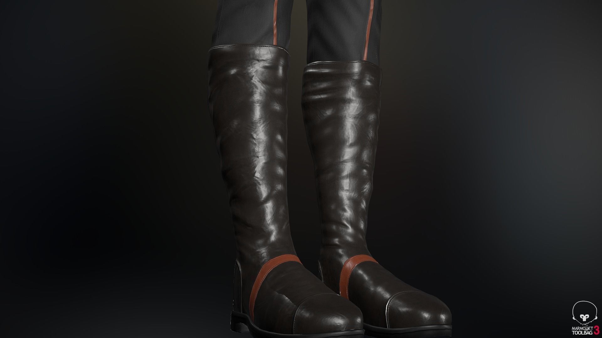 Male Assassin Outfit 2 Low-poly 3D model_63