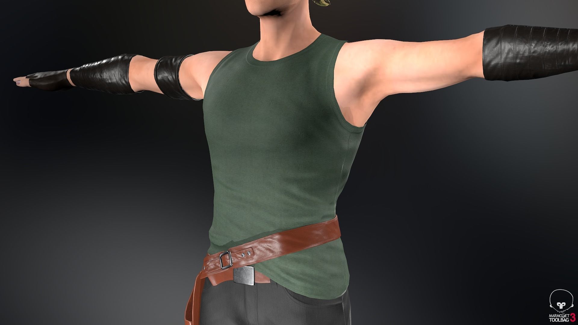 Male Gangster Outfit Low-poly 3D model_18