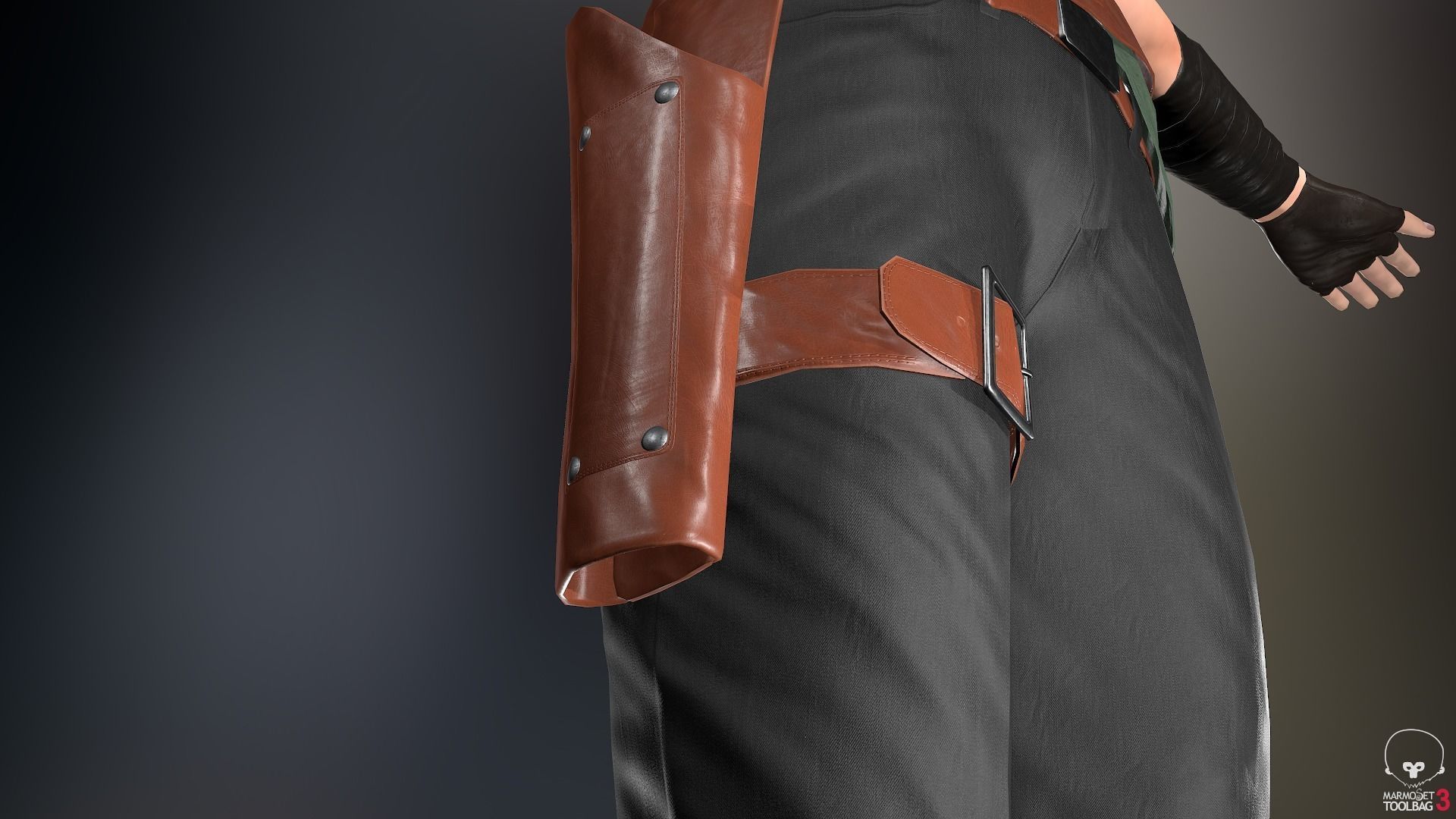 Male Gangster Outfit Low-poly 3D model_37