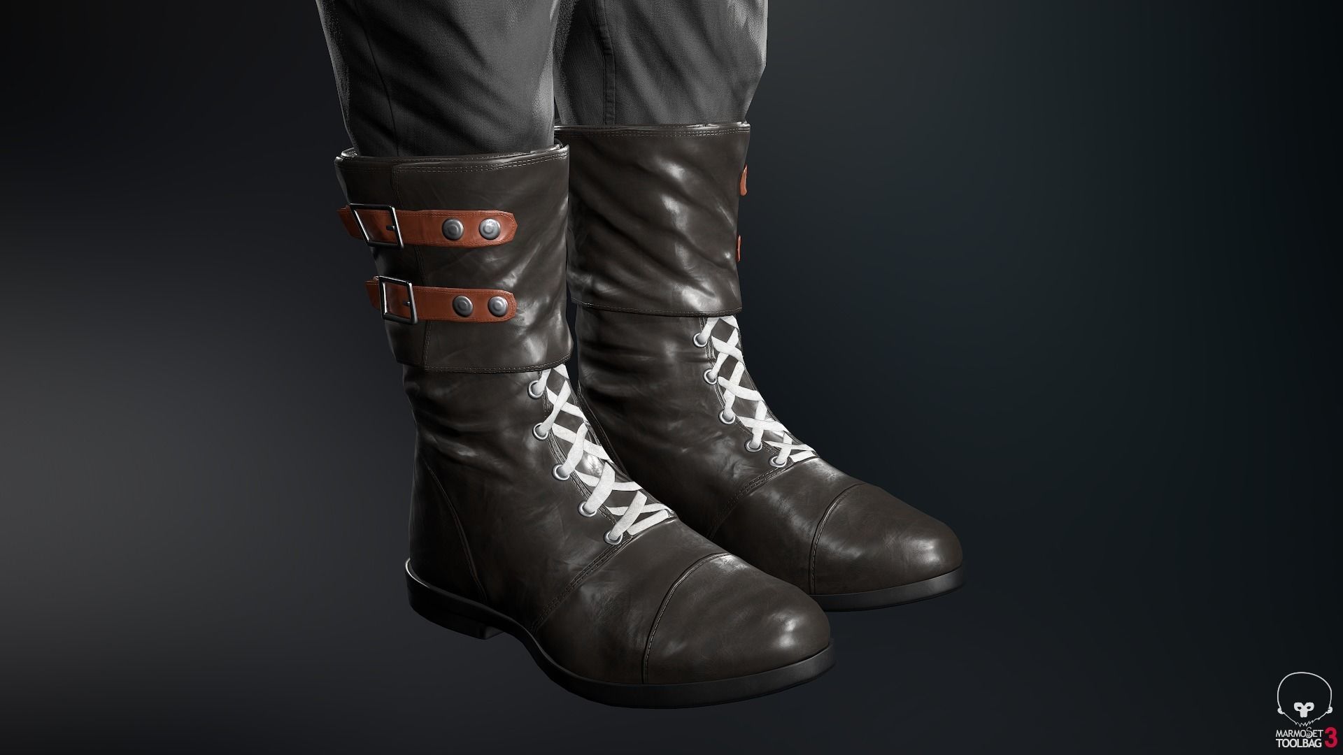 Male Gangster Outfit Low-poly 3D model_40