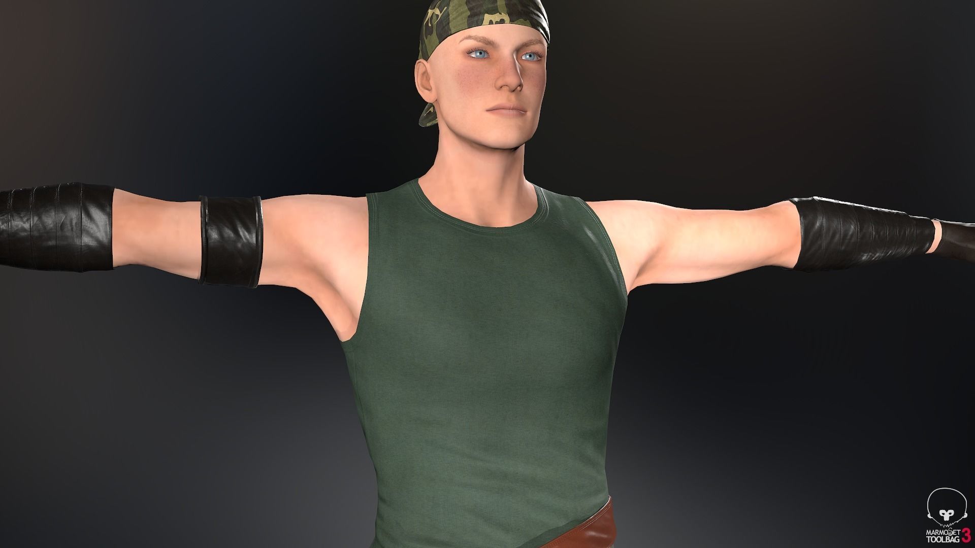 Male Gangster Outfit Low-poly 3D model_29