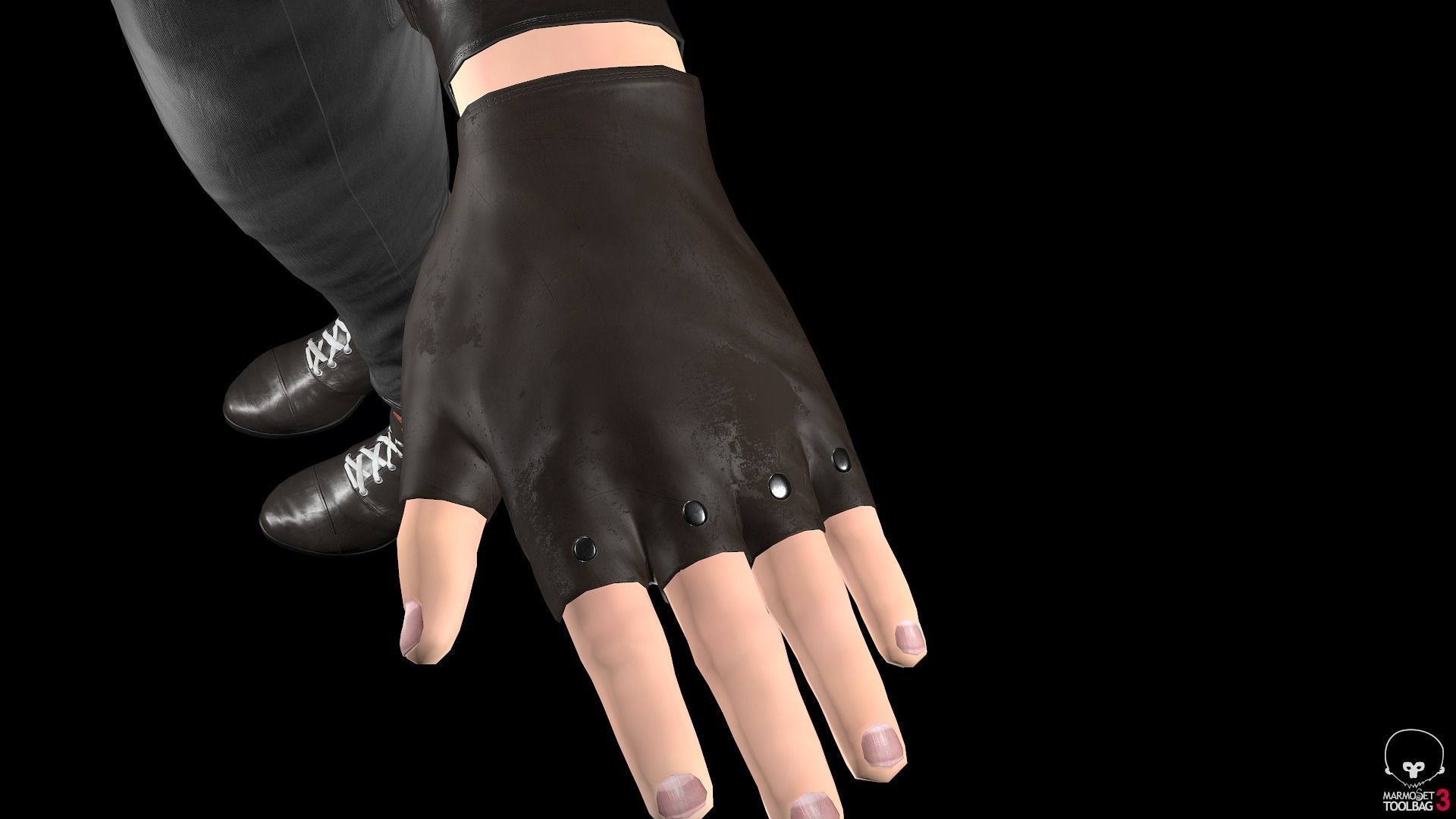 Male Gangster Outfit Low-poly 3D model_27