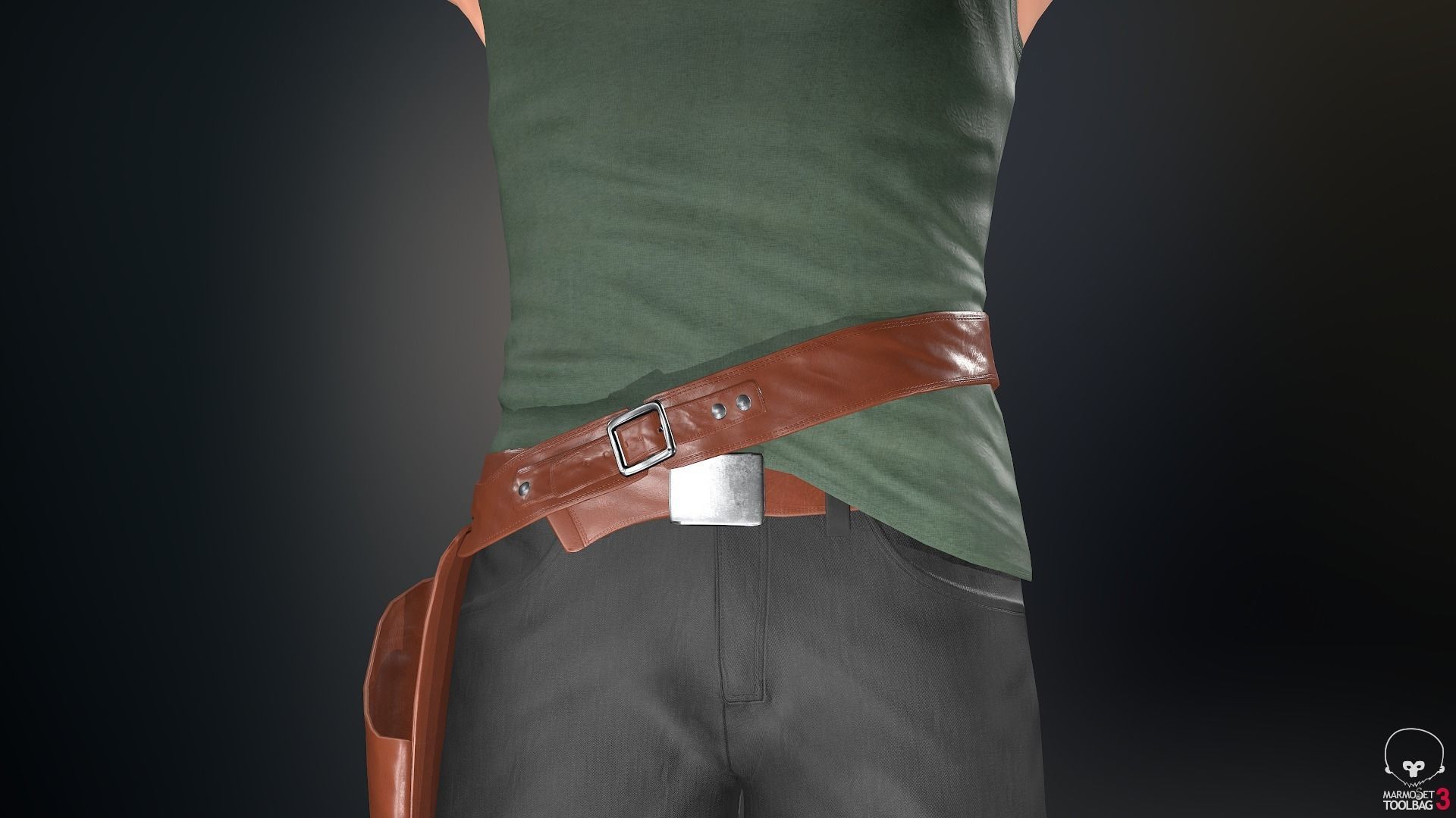 Male Gangster Outfit Low-poly 3D model_20