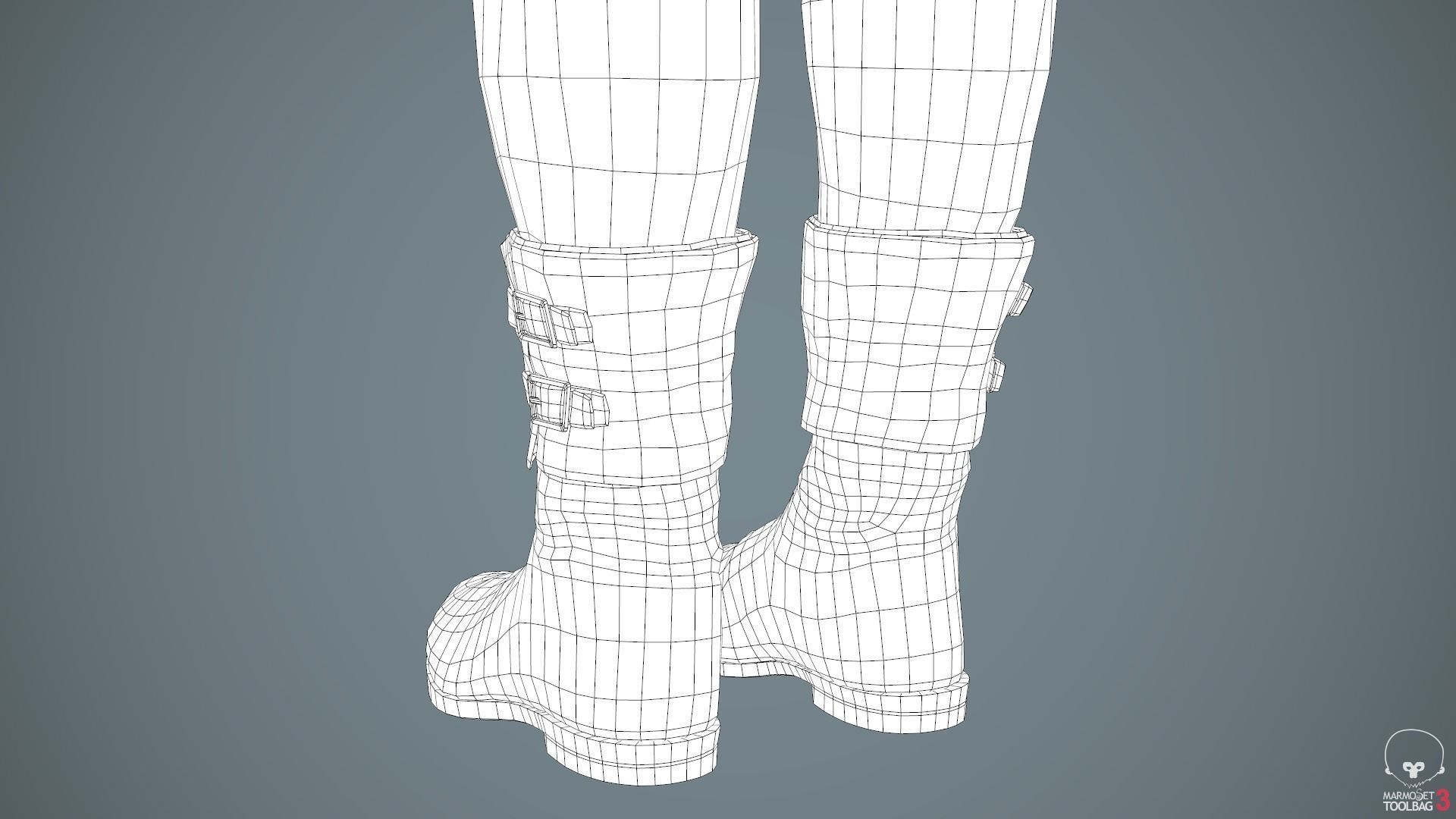 Male Gangster Outfit Low-poly 3D model_65