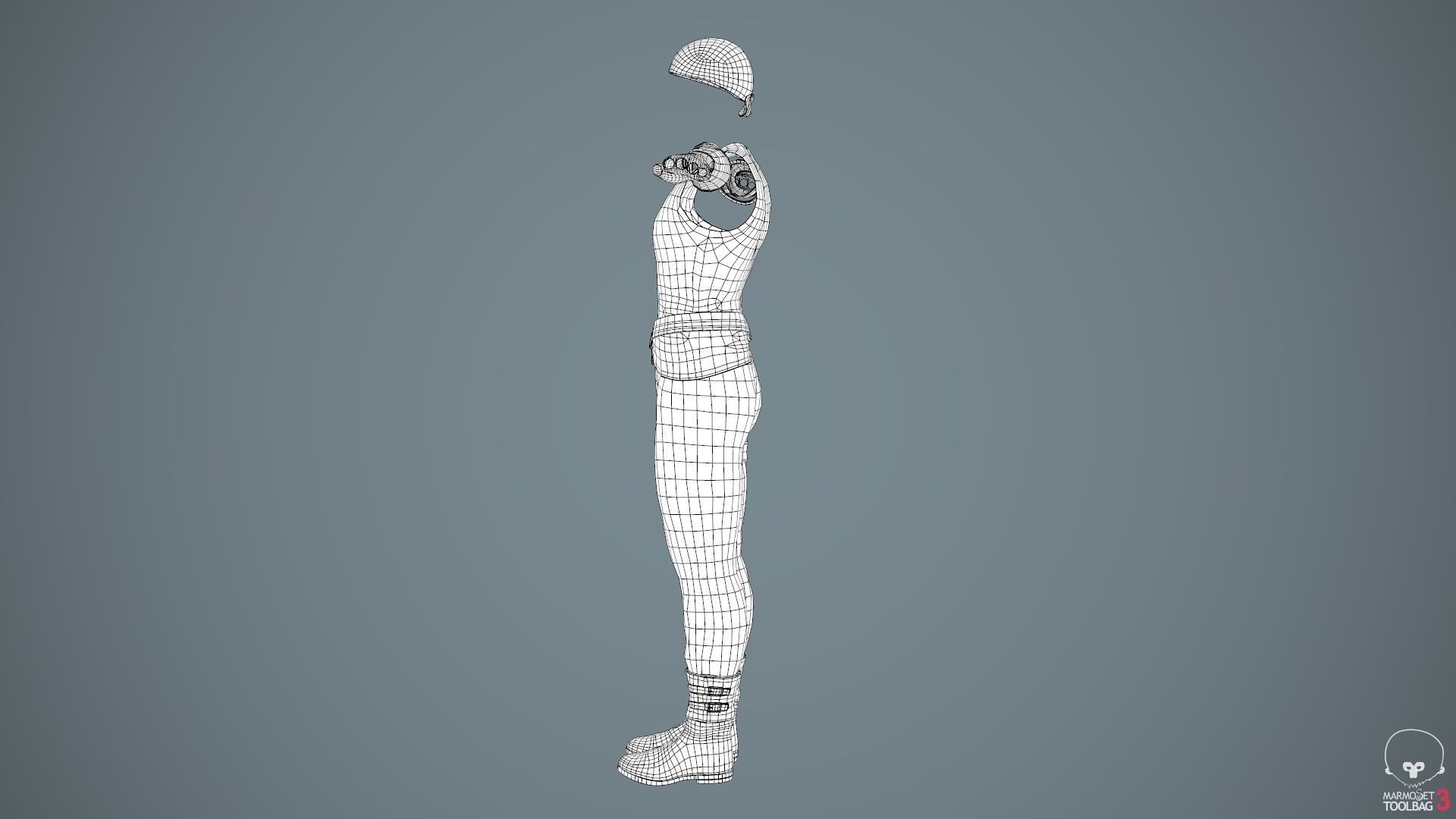 Male Gangster Outfit Low-poly 3D model_60