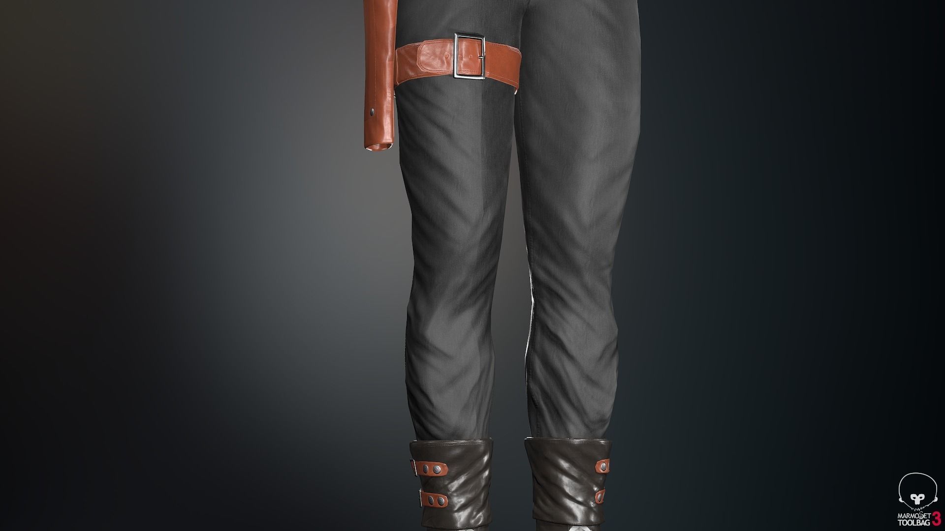 Male Gangster Outfit Low-poly 3D model_32