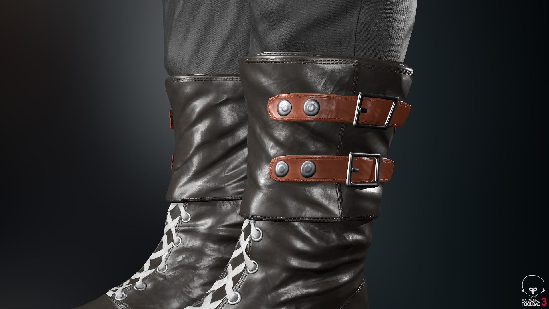 Male Gangster Outfit Low-poly 3D model_42