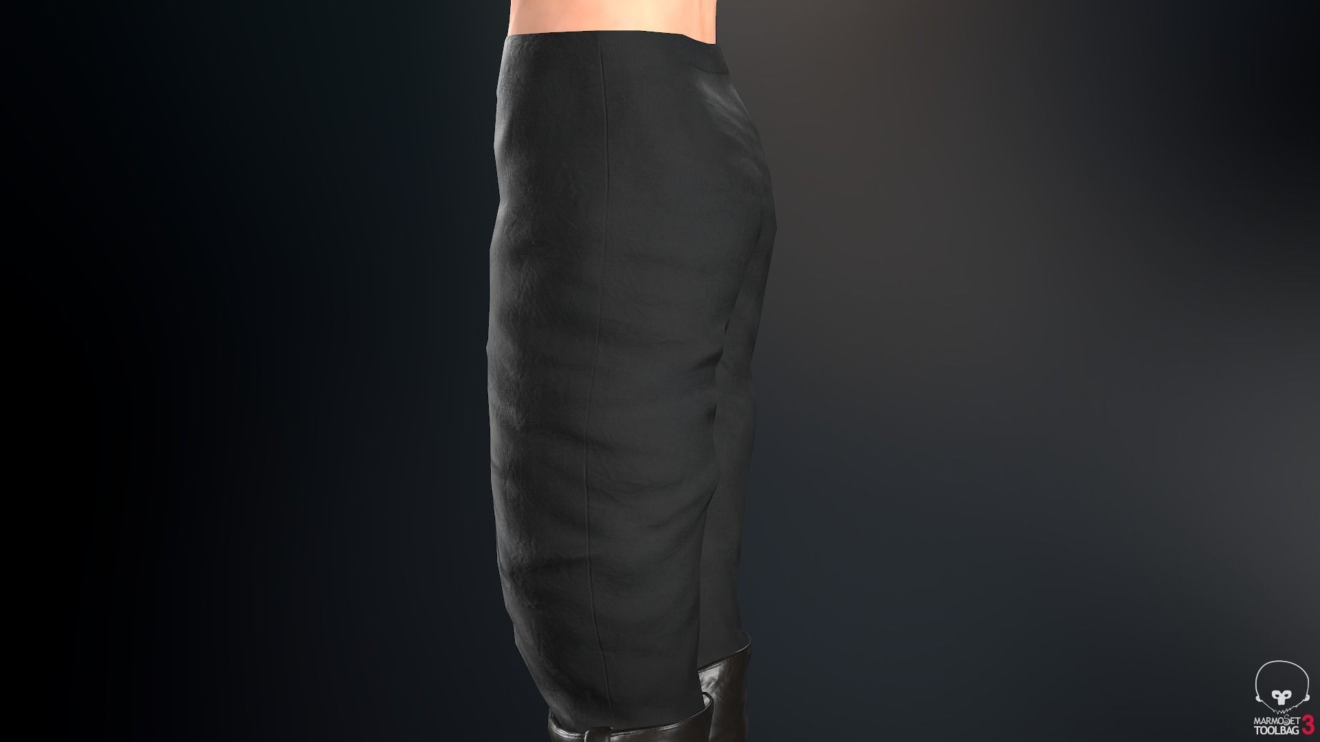 Male Pirate Outfit  Low-poly 3D model_31