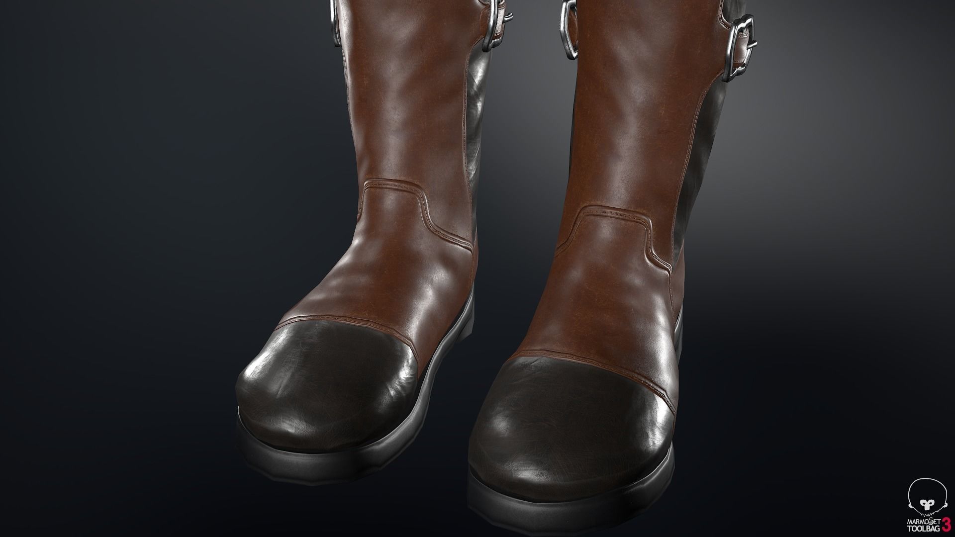 Male Pirate Outfit  Low-poly 3D model_43