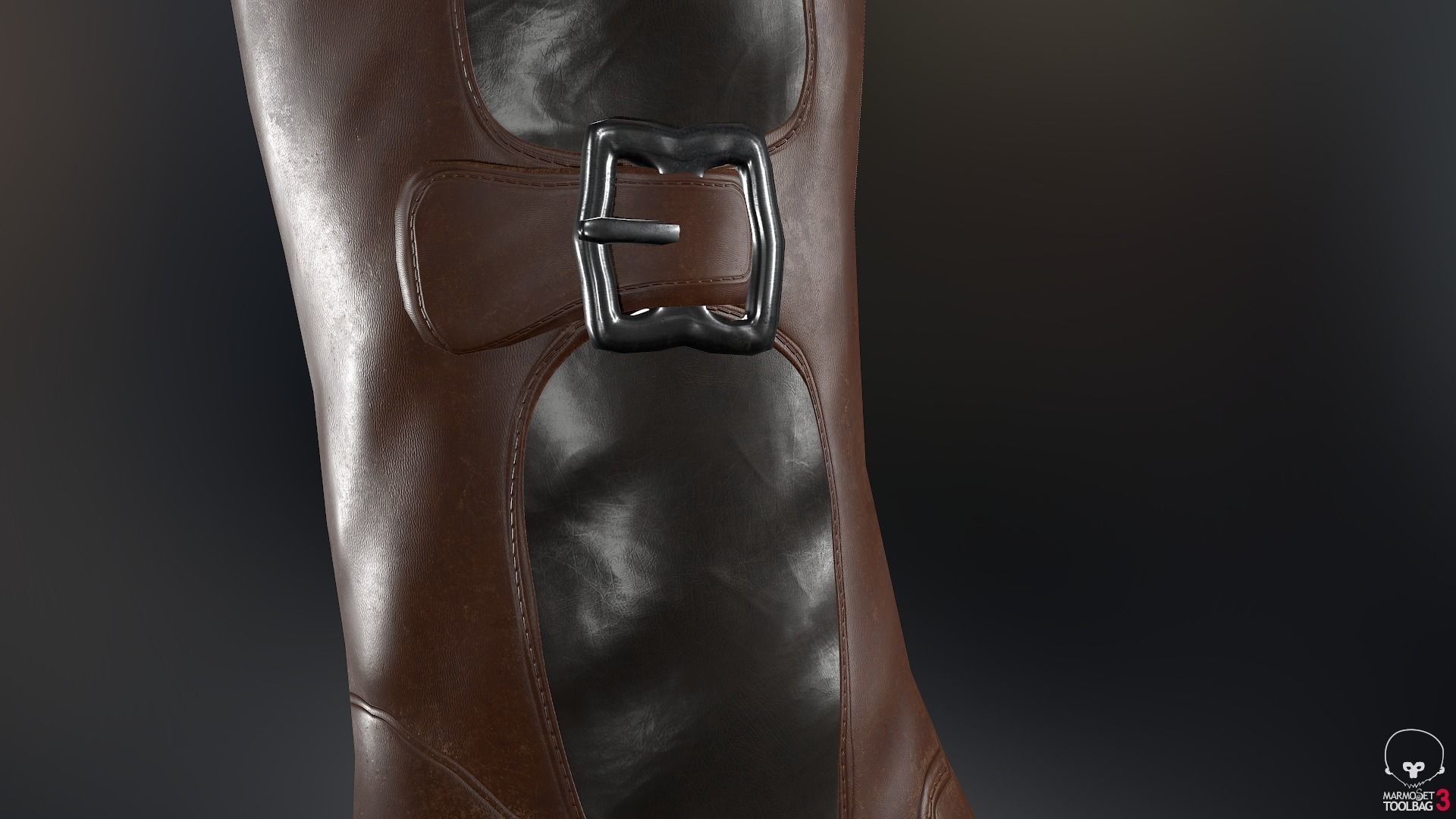 Male Pirate Outfit  Low-poly 3D model_46