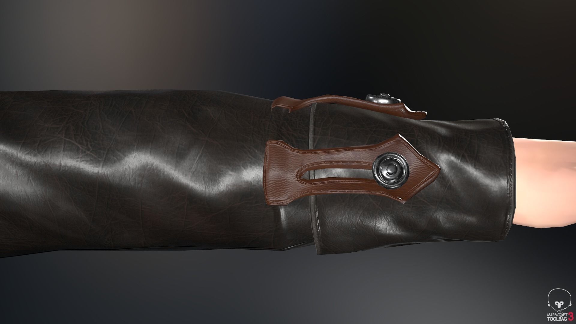 Male Pirate Outfit  Low-poly 3D model_14