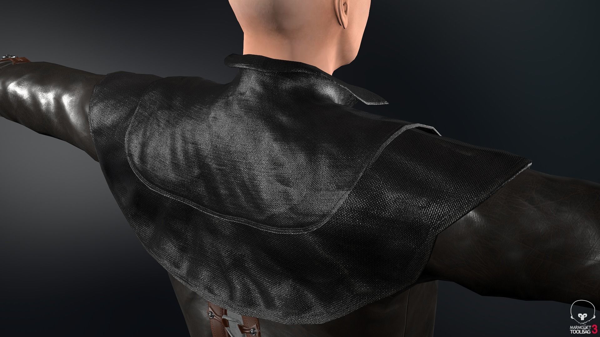 Male Pirate Outfit  Low-poly 3D model_19