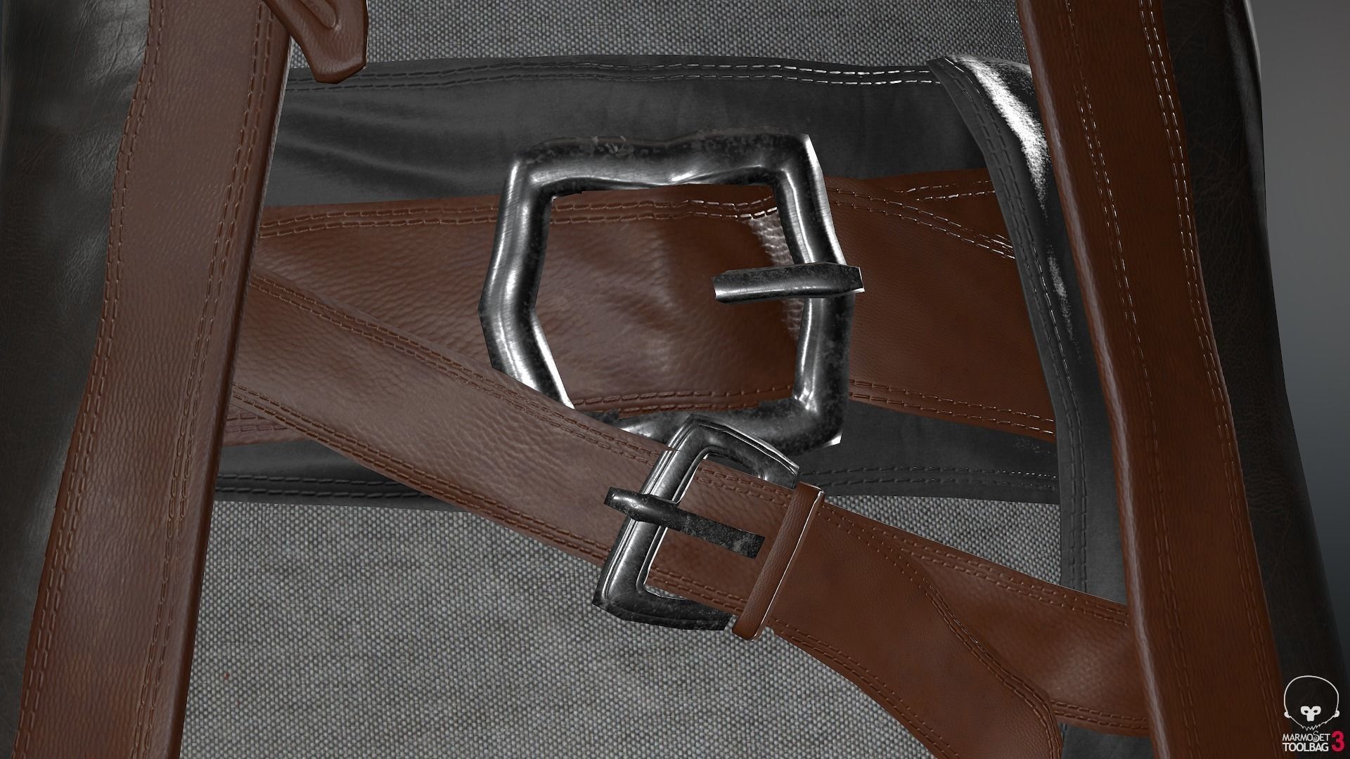 Male Pirate Outfit  Low-poly 3D model_10