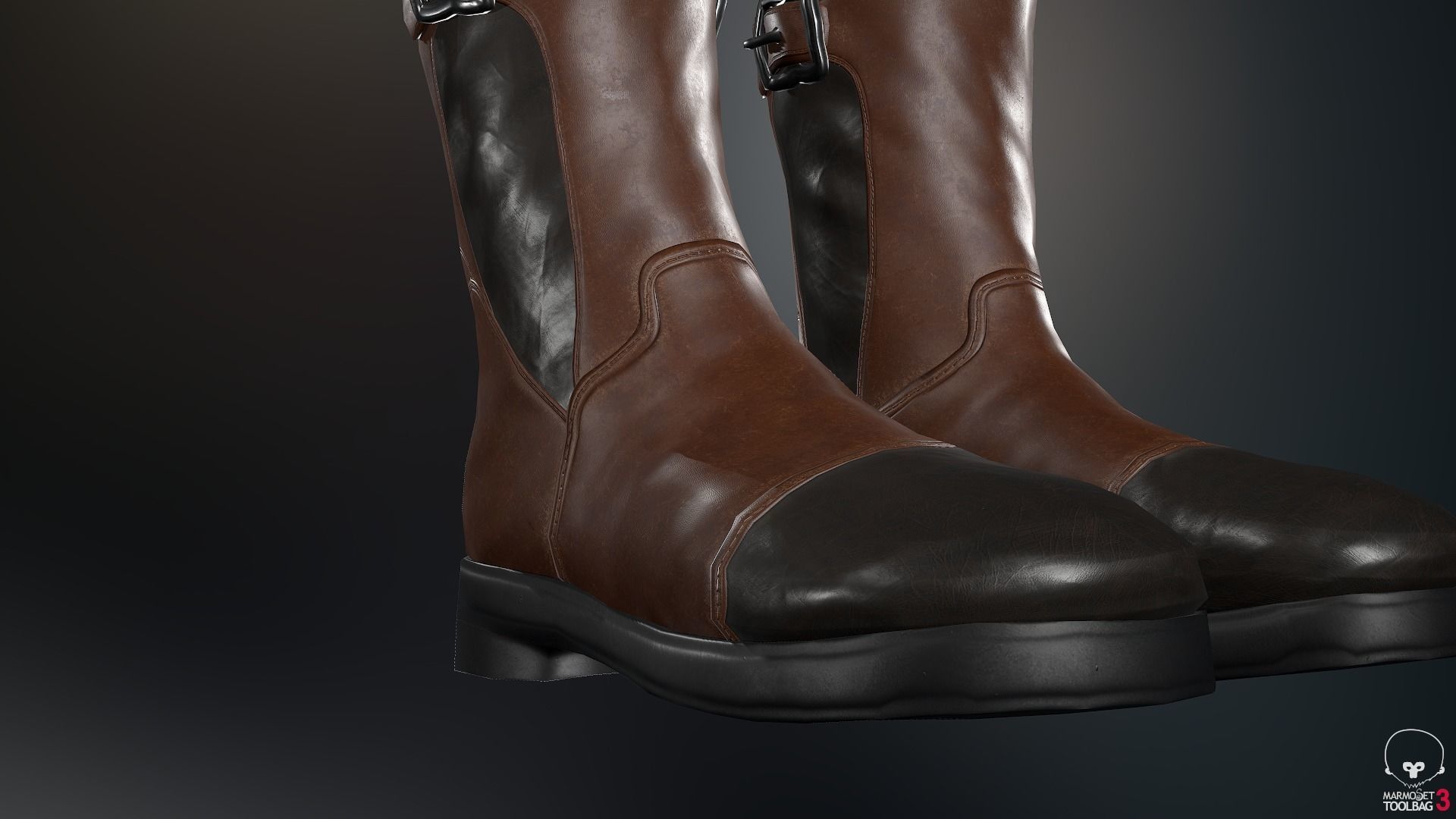 Male Pirate Outfit  Low-poly 3D model_45