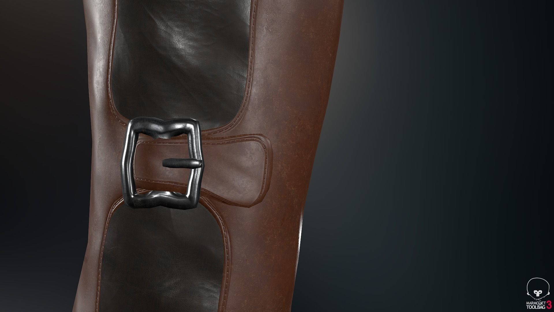 Male Pirate Outfit  Low-poly 3D model_44