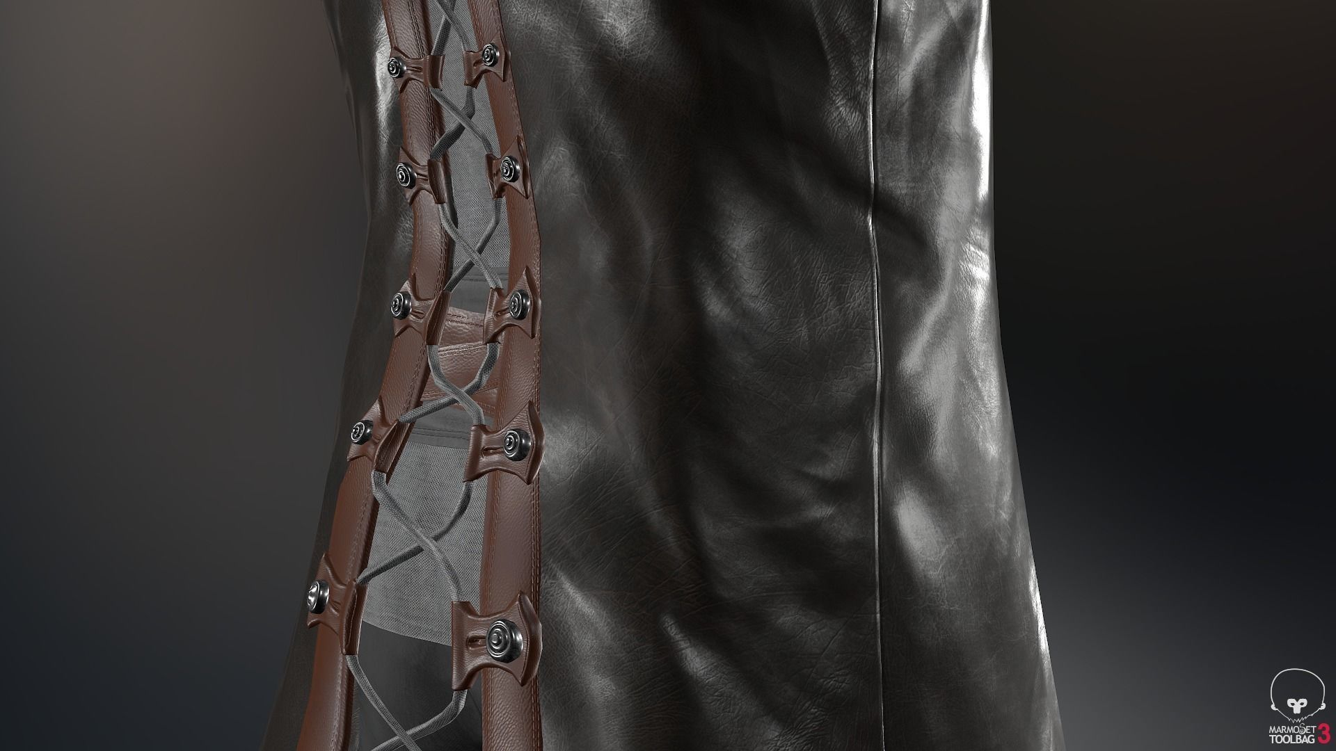 Male Pirate Outfit  Low-poly 3D model_22