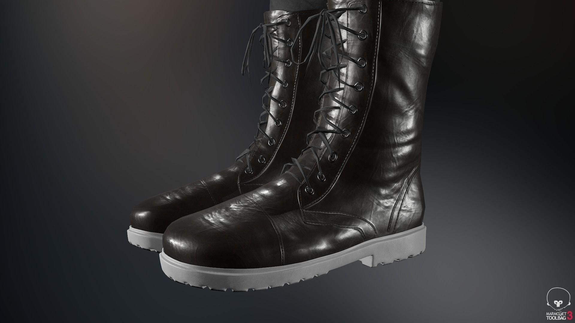 Male Assassin Outfit 3 Low-poly 3D model_40