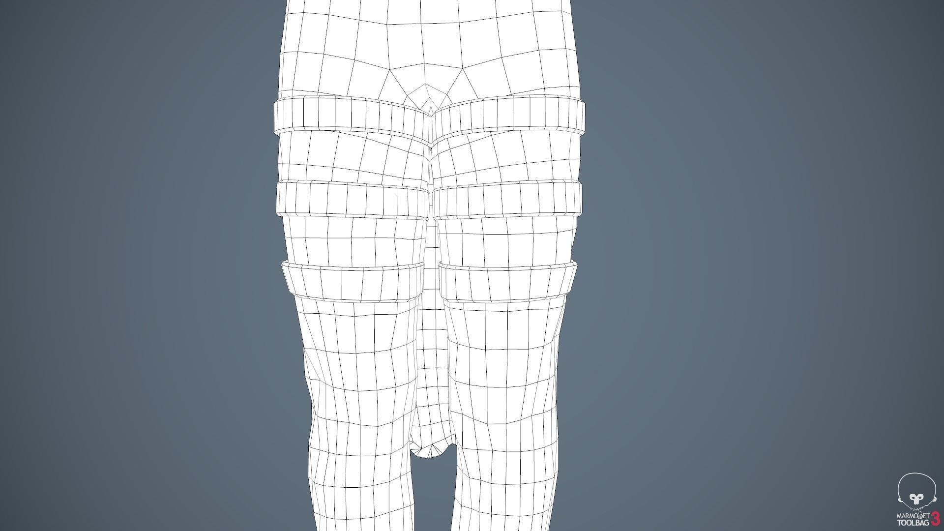 Male Assassin Outfit 3 Low-poly 3D model_61