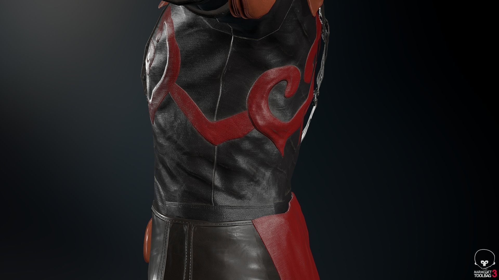 Male Assassin Outfit 3 Low-poly 3D model_24