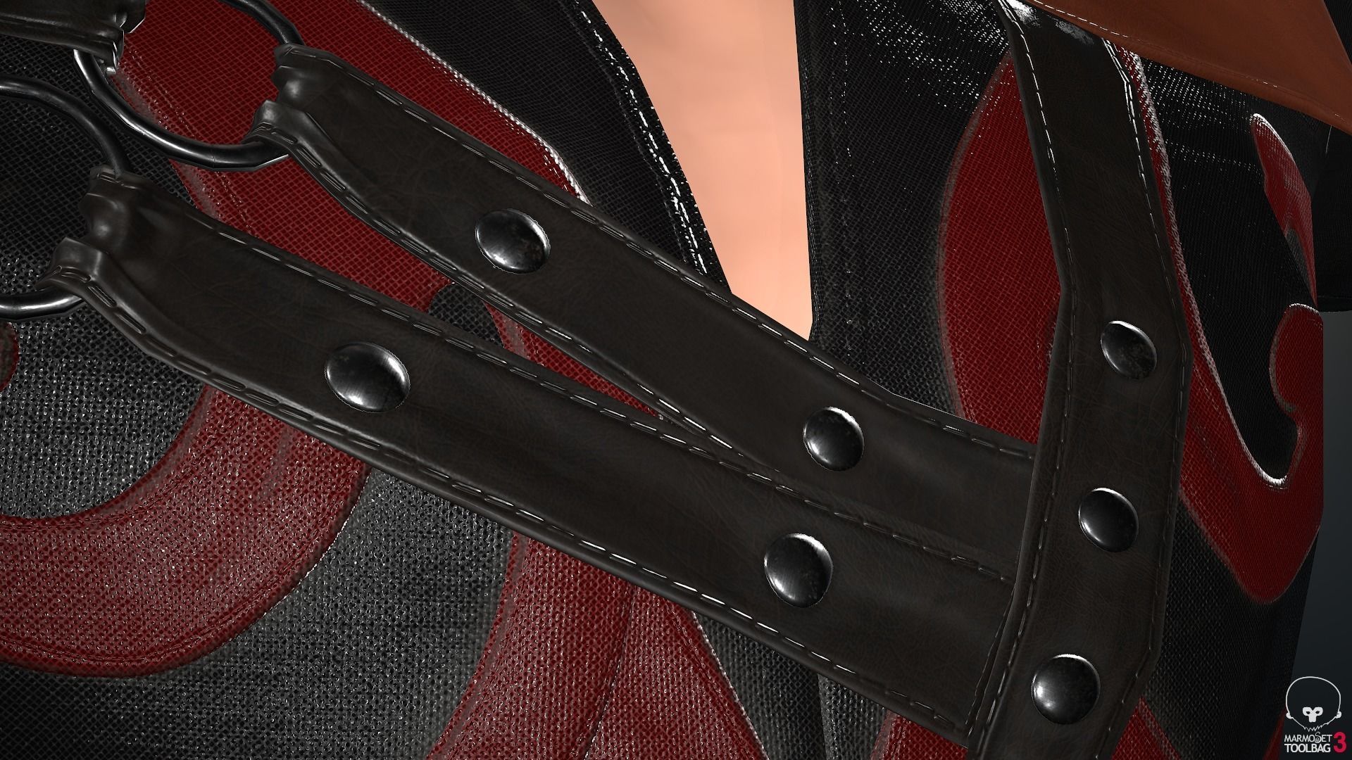 Male Assassin Outfit 3 Low-poly 3D model_11