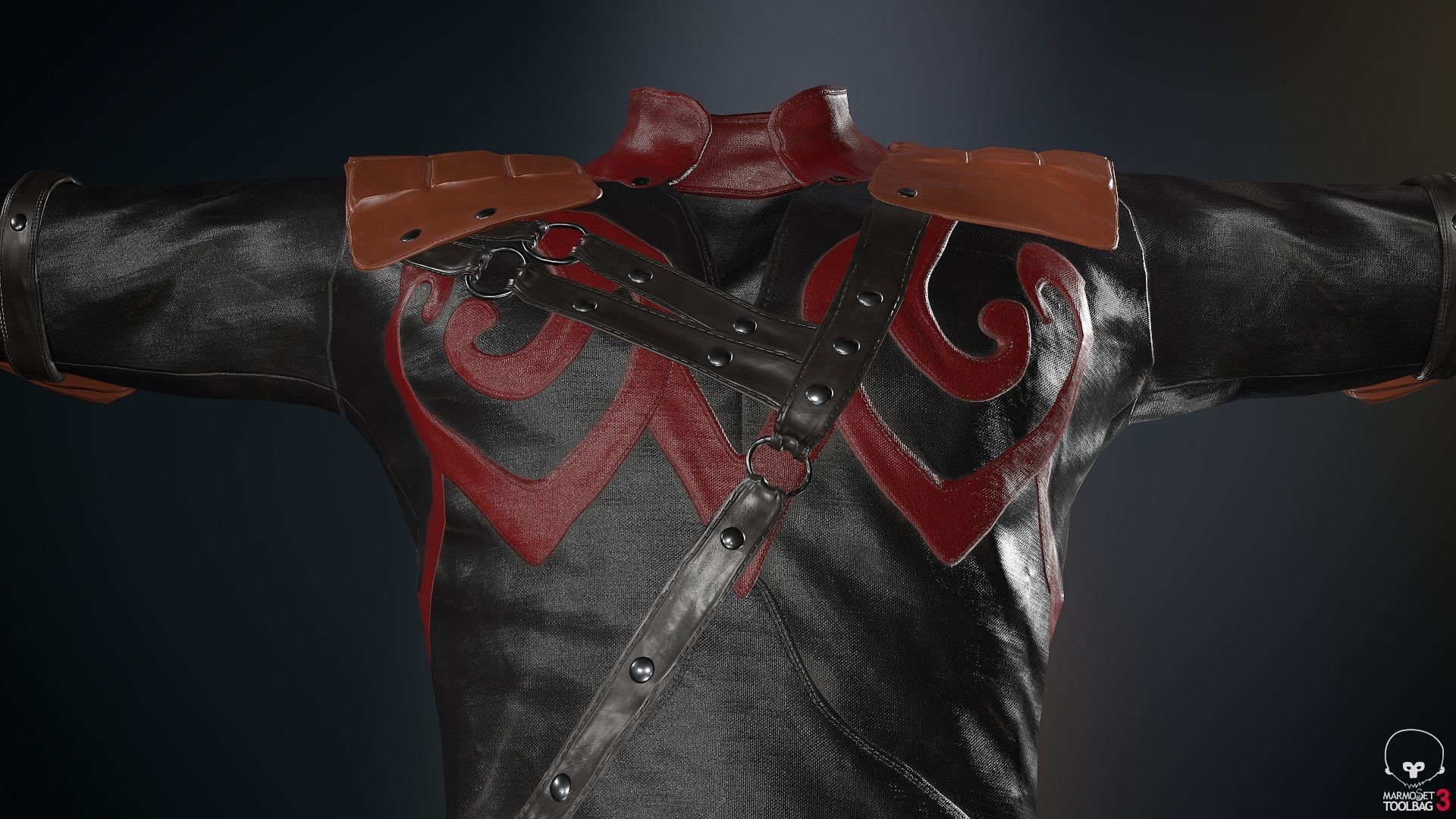 Male Assassin Outfit 3 Low-poly 3D model_51