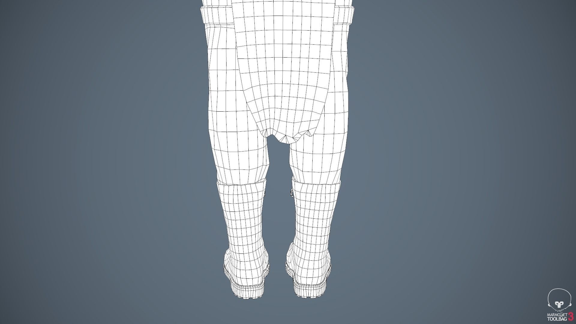 Male Assassin Outfit 3 Low-poly 3D model_65