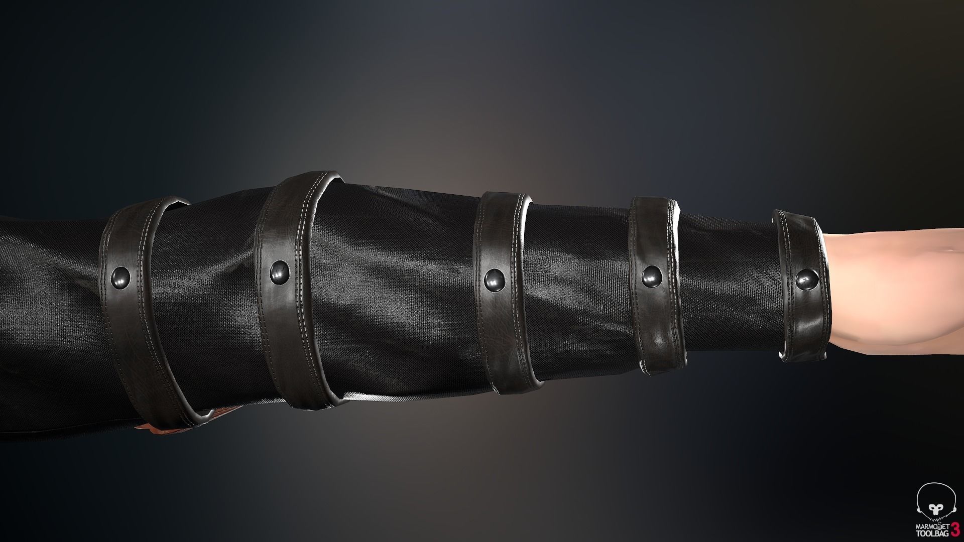 Male Assassin Outfit 3 Low-poly 3D model_30