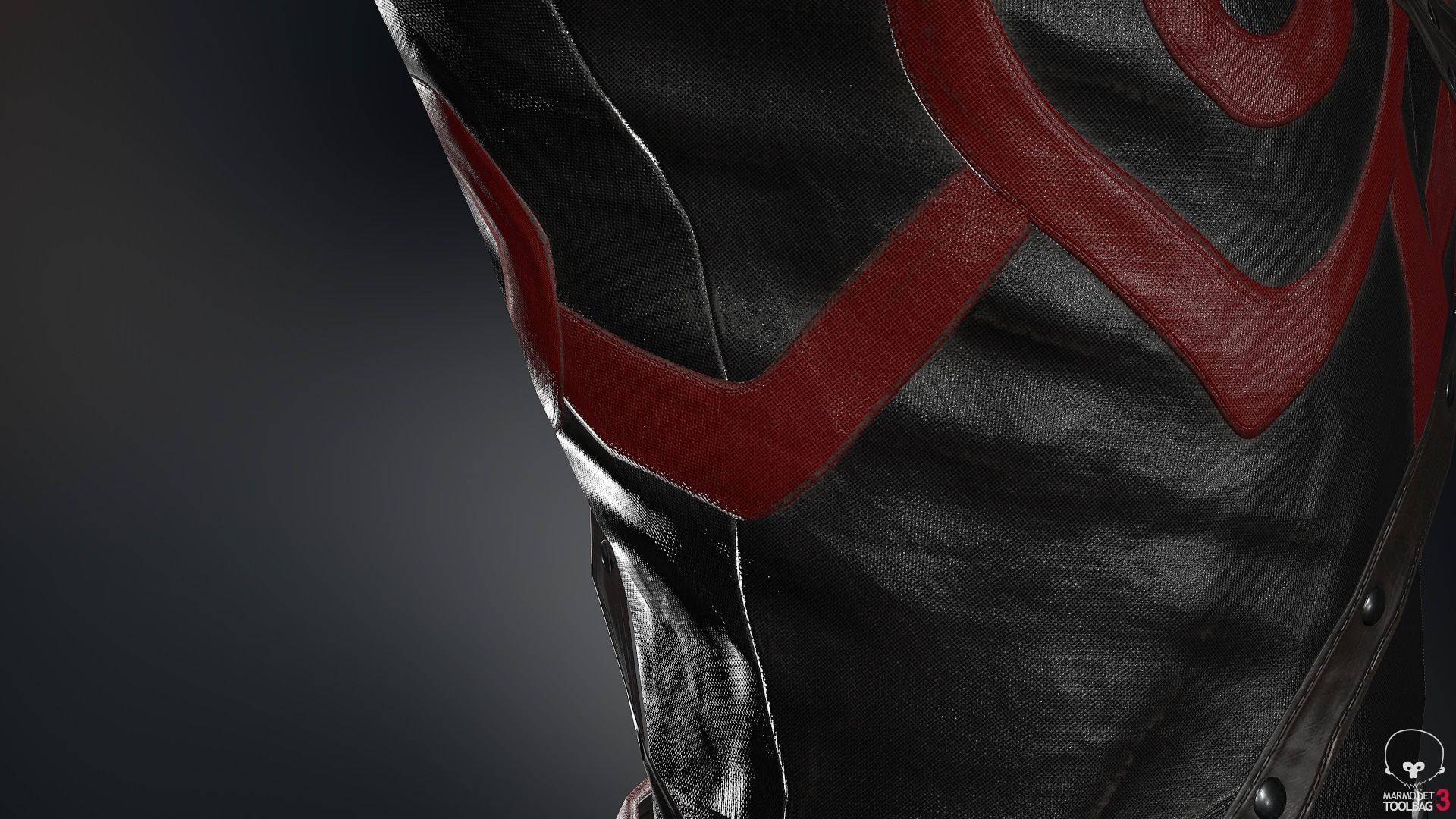 Male Assassin Outfit 3 Low-poly 3D model_21