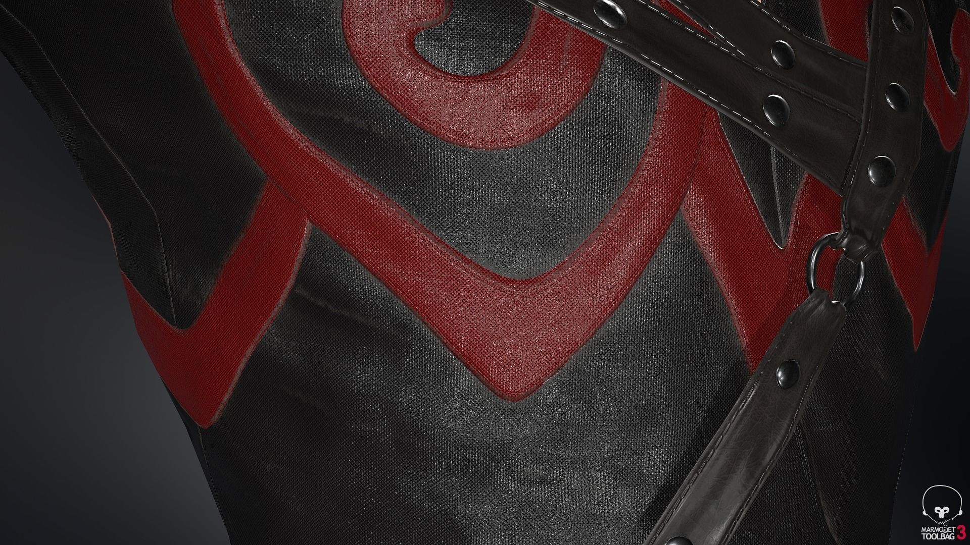 Male Assassin Outfit 3 Low-poly 3D model_44