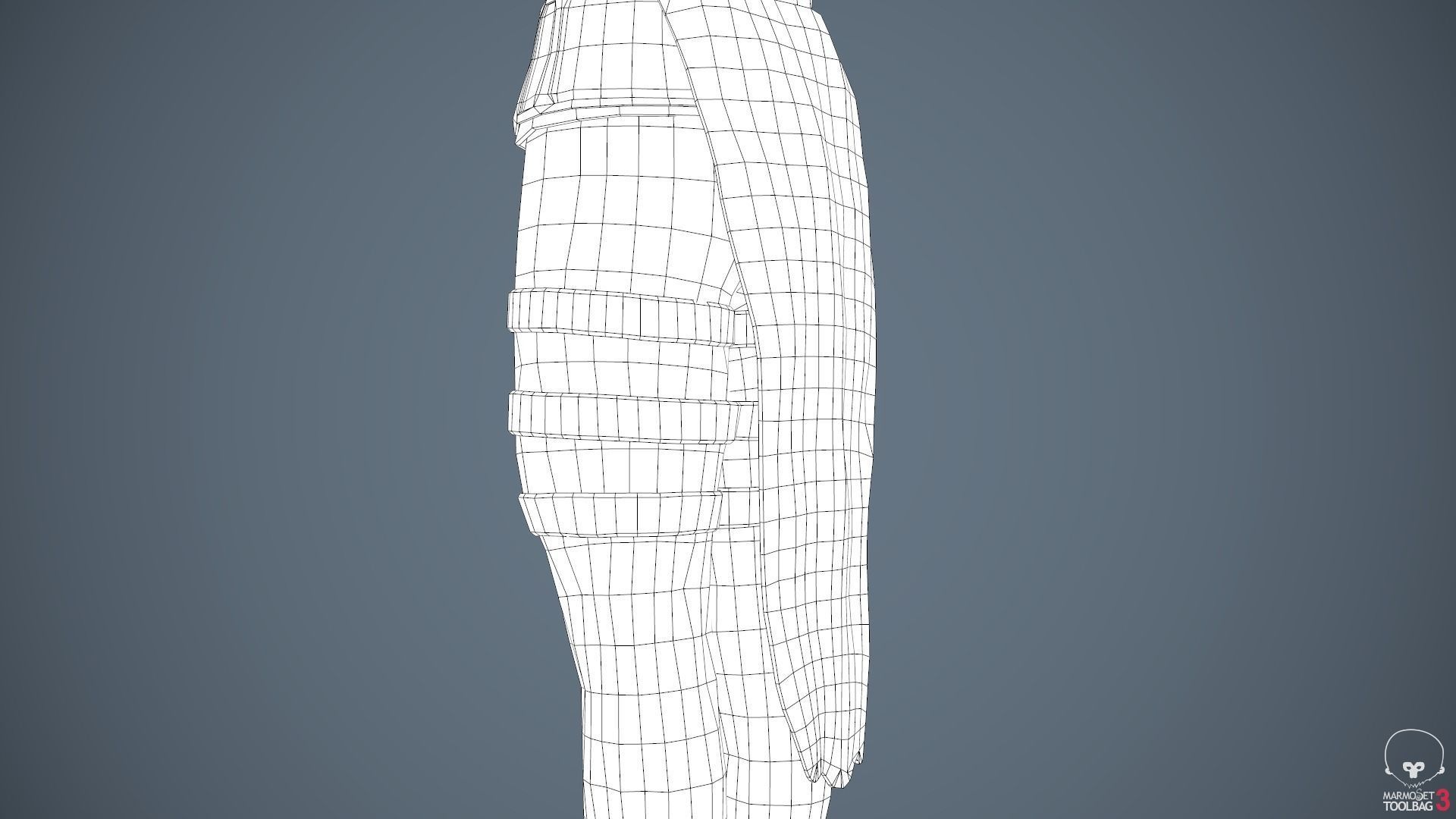 Male Assassin Outfit 3 Low-poly 3D model_66