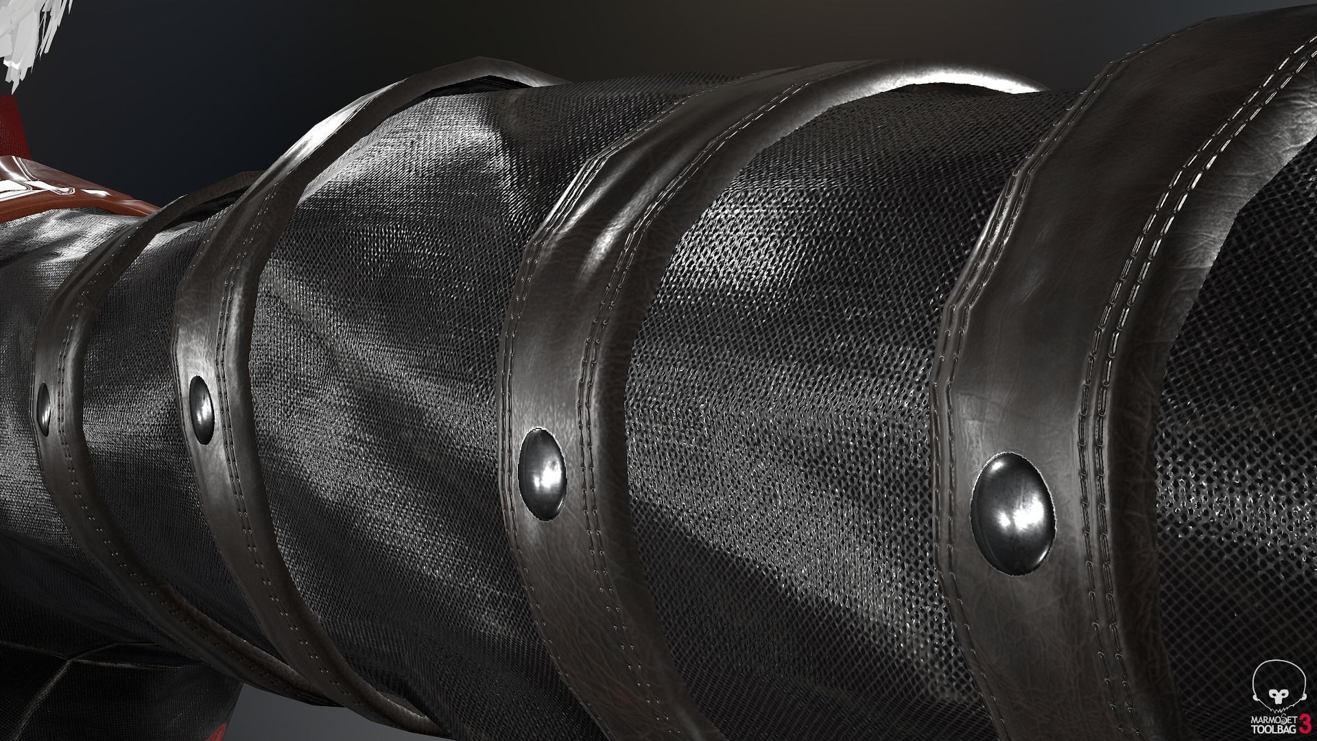 Male Assassin Outfit 3 Low-poly 3D model_32