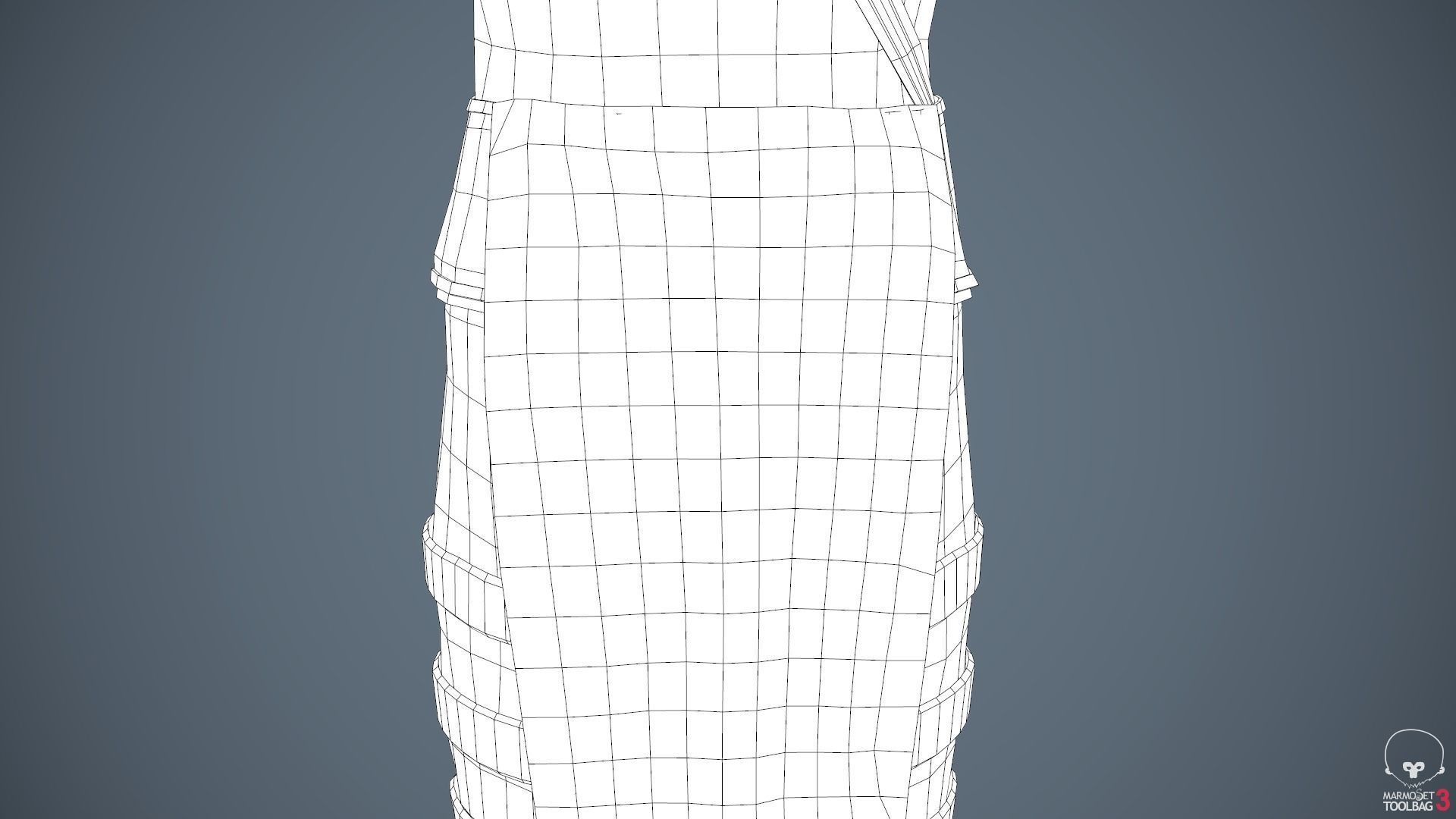 Male Assassin Outfit 3 Low-poly 3D model_64