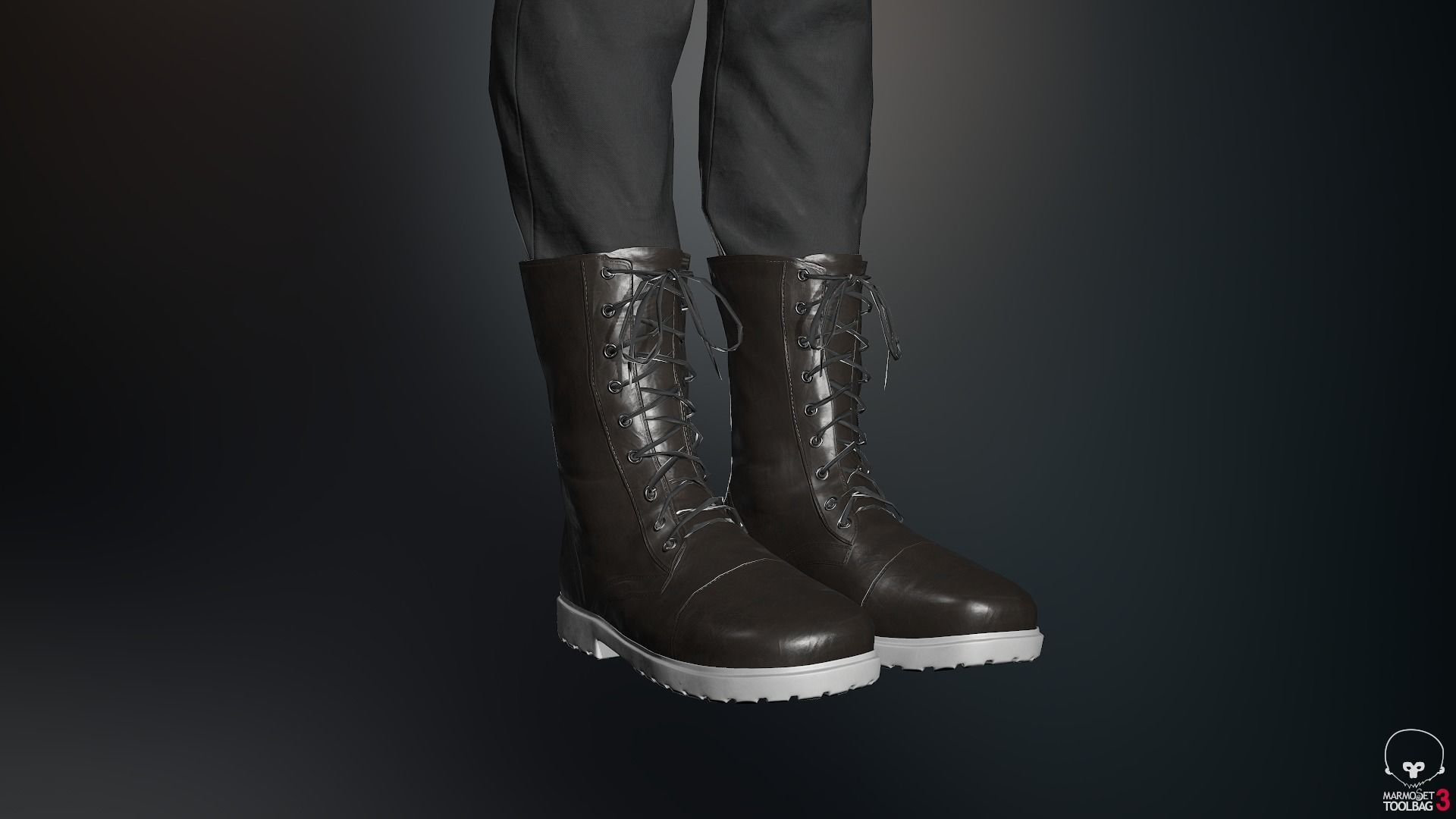 Male Assassin Outfit 3 Low-poly 3D model_39