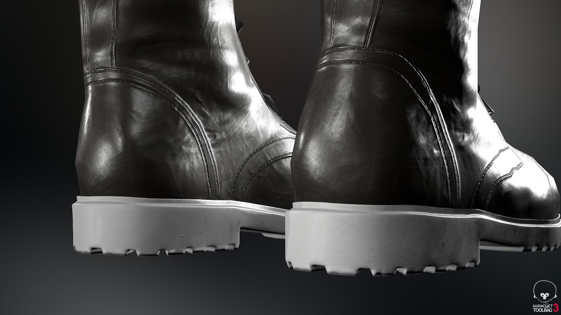 Male Assassin Outfit 3 Low-poly 3D model_42