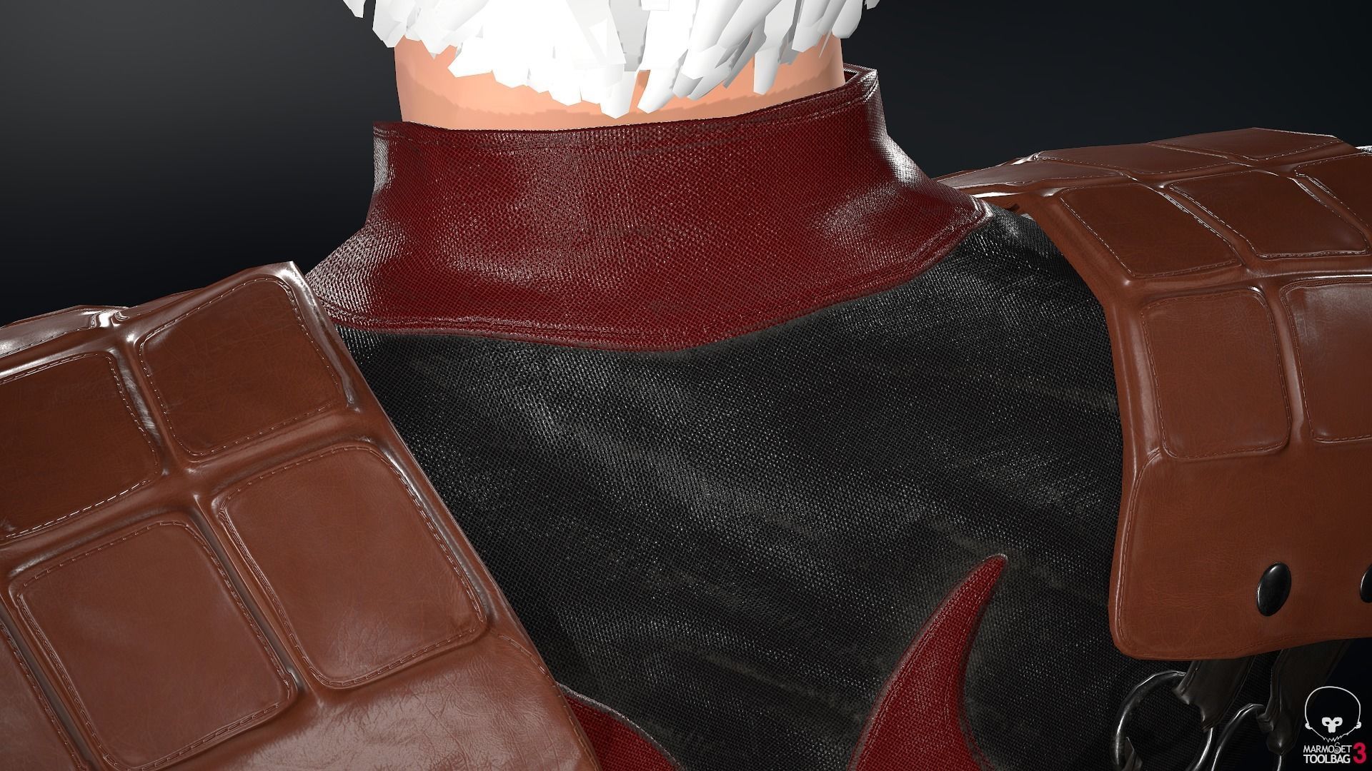 Male Assassin Outfit 3 Low-poly 3D model_26