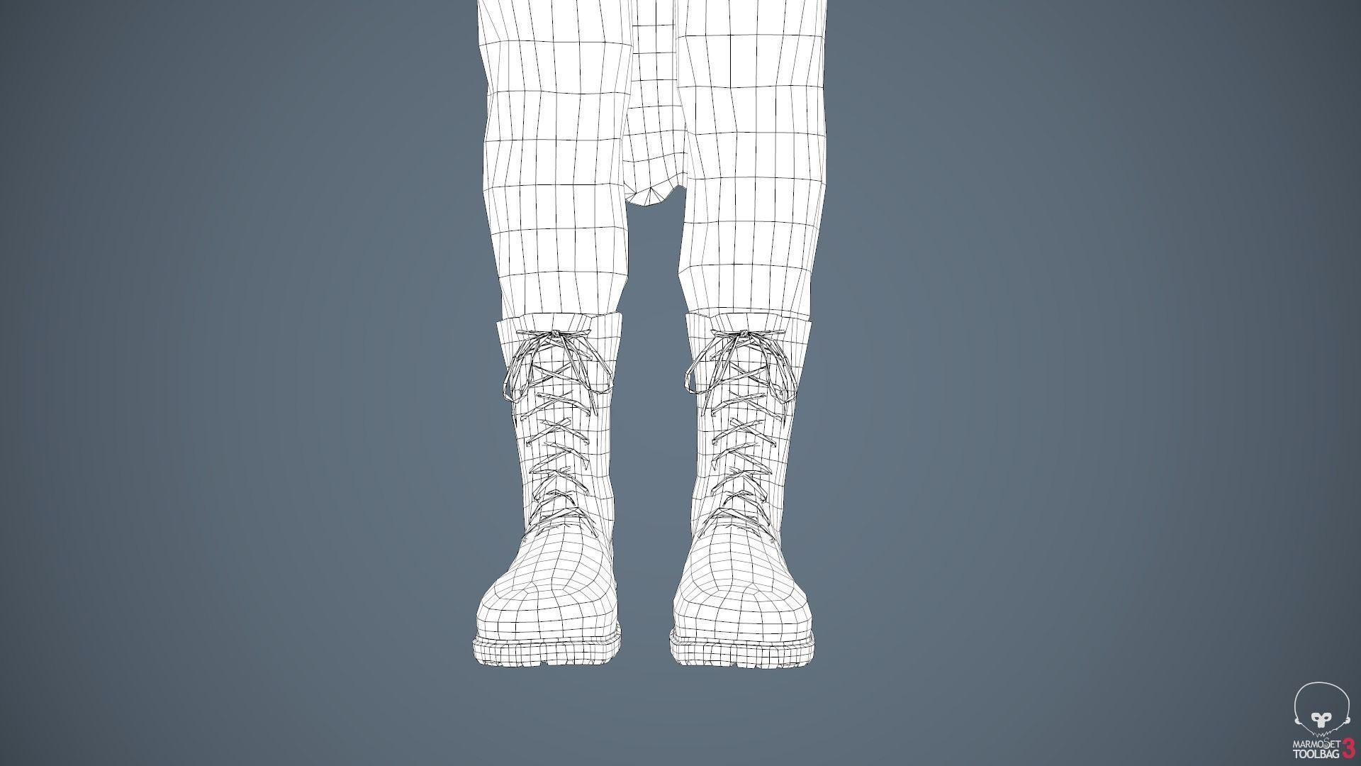 Male Assassin Outfit 3 Low-poly 3D model_62